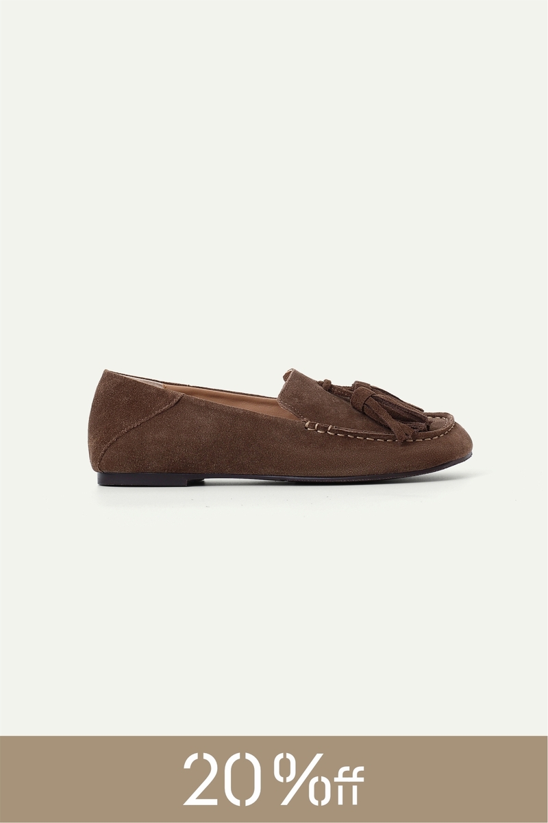 Suede Tassel Loafers