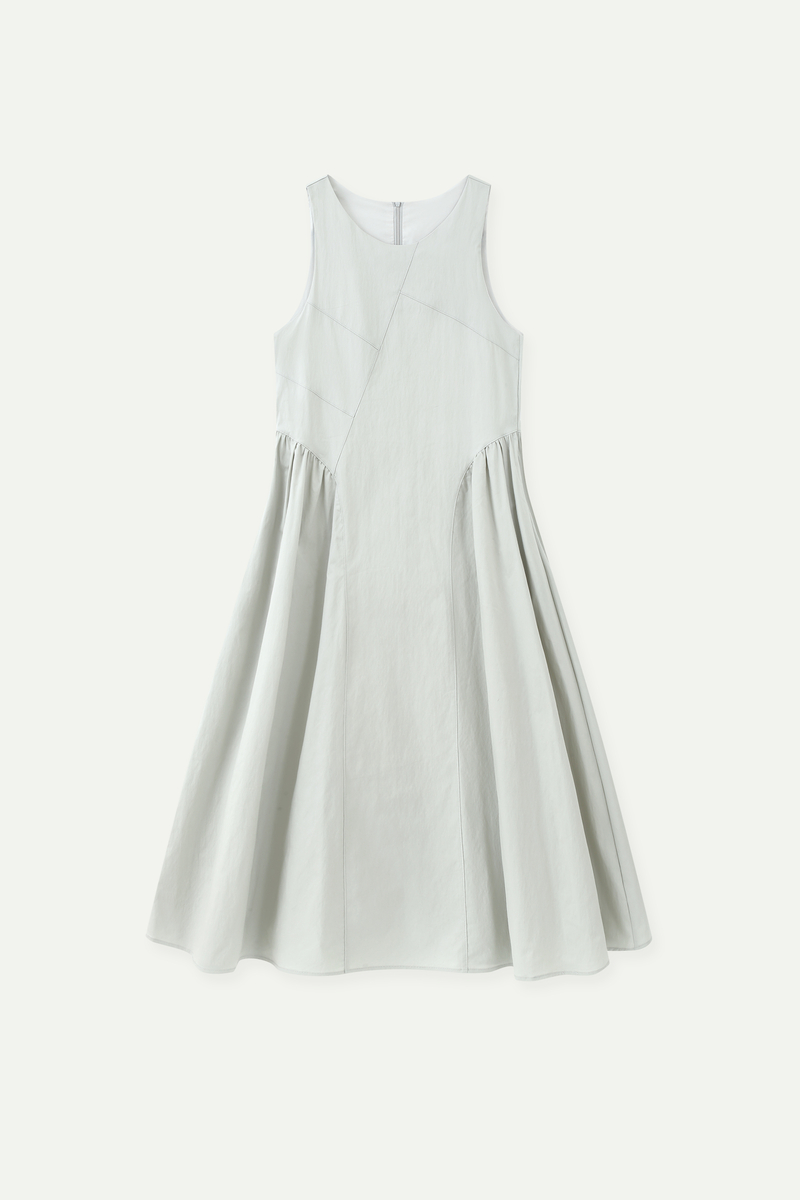 Sleeveless Paneled Midi Dress