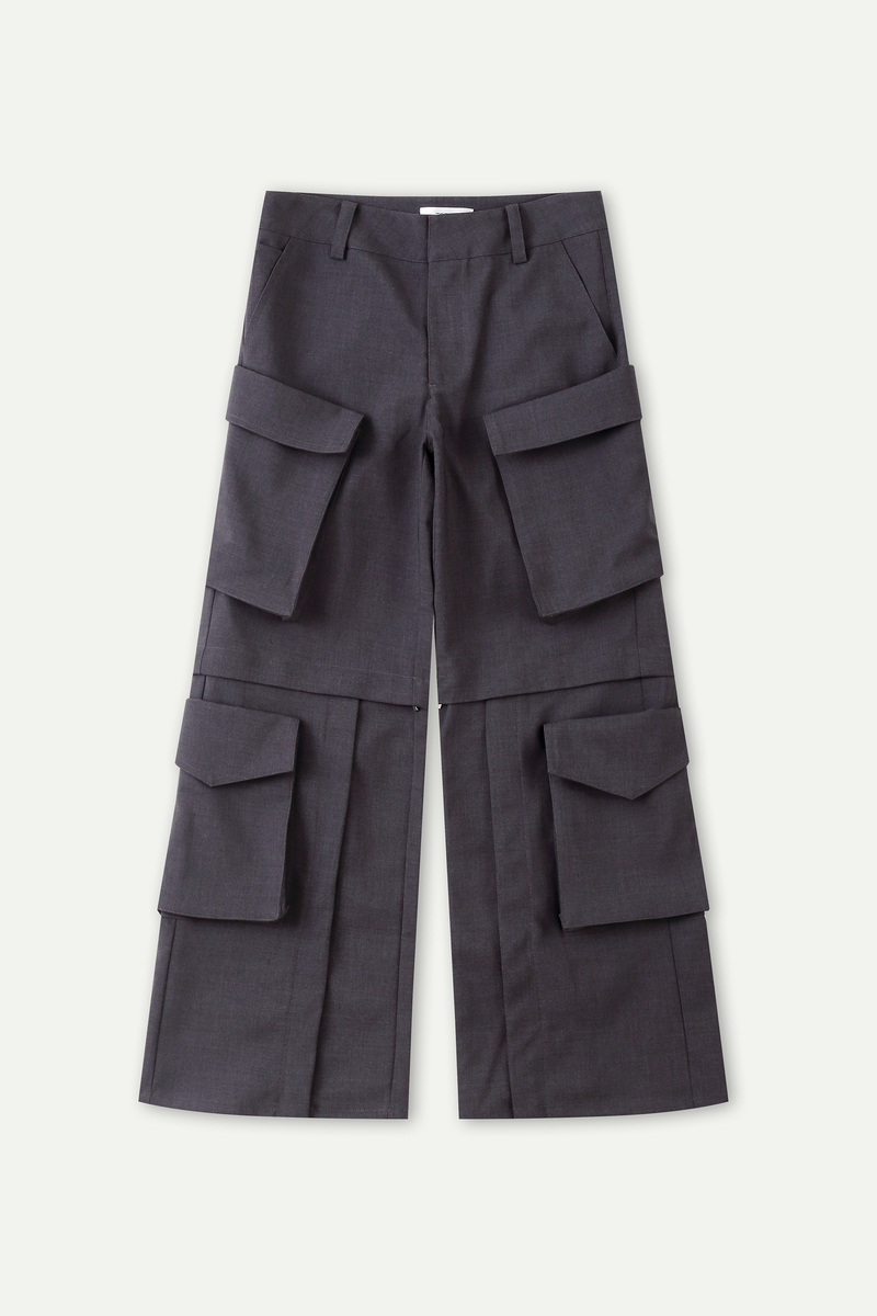 Flap-Pockets Cargo Pants
