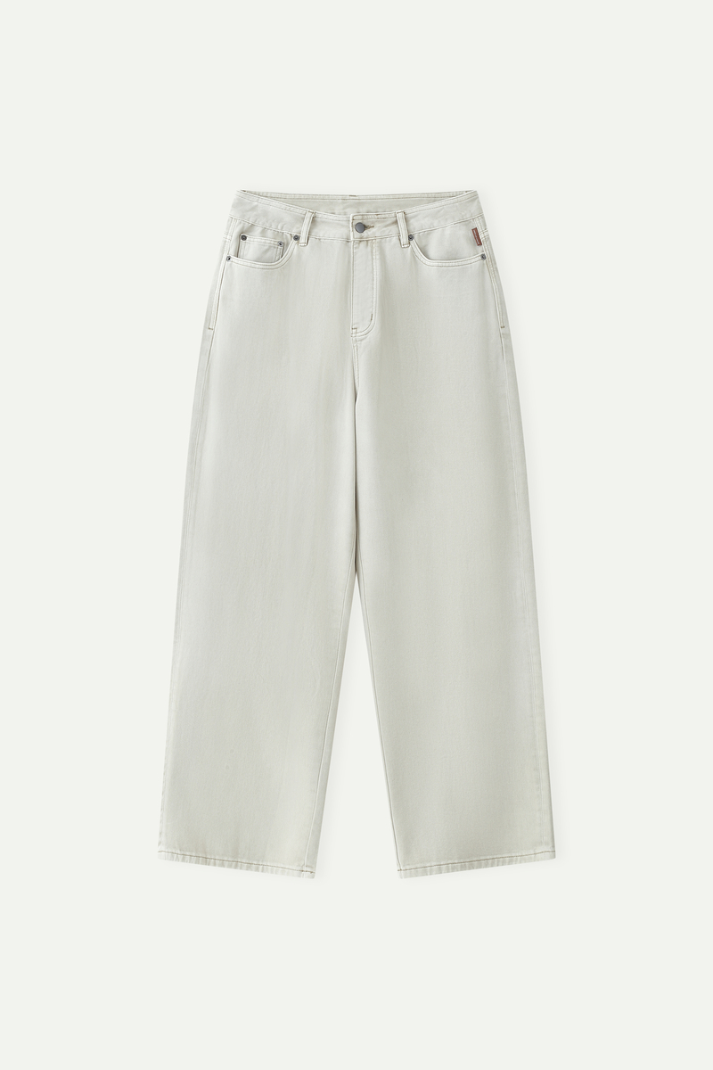 Light Wash High-Rise Wide Leg Jeans
