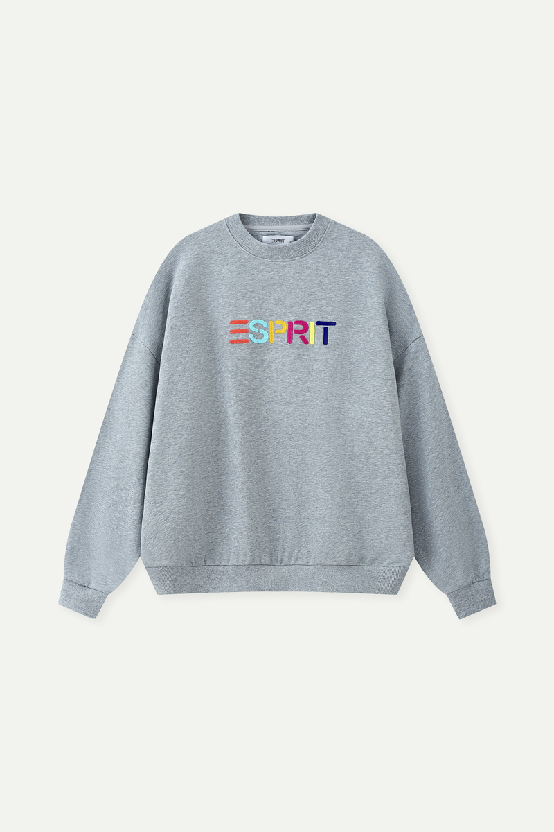 Multicolour Embroidery Crew Neck Sweatshirt