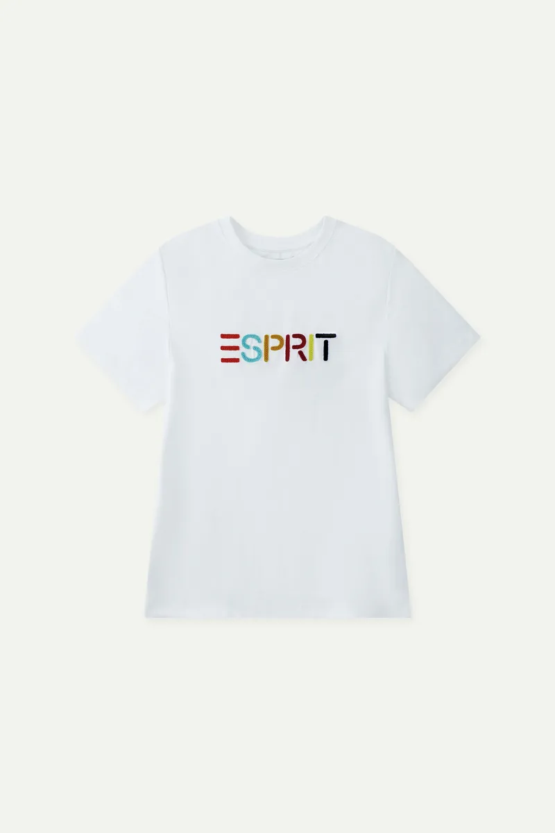Multicolour Embroidered Logo T-Shirt