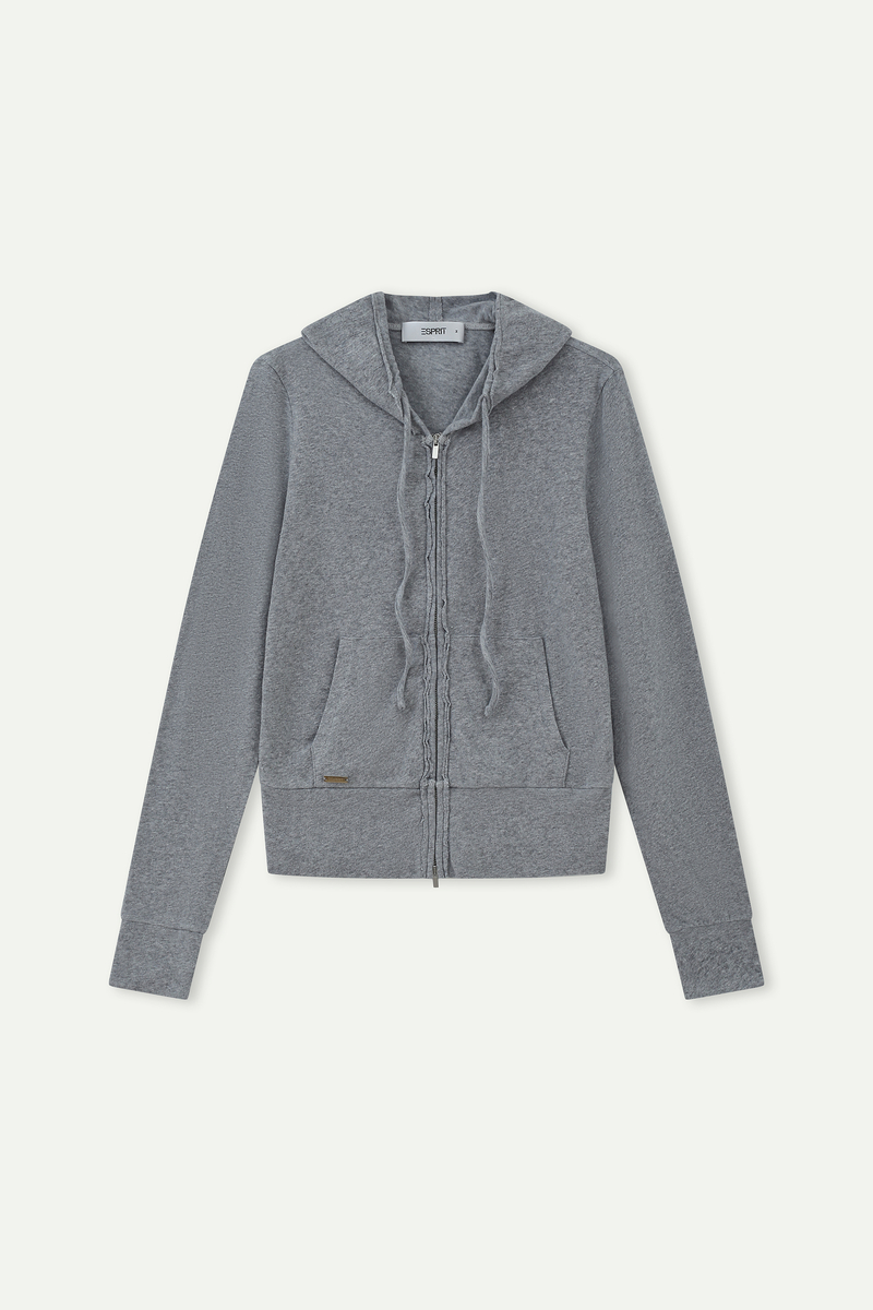 Zip‑Up Hooded Jacket