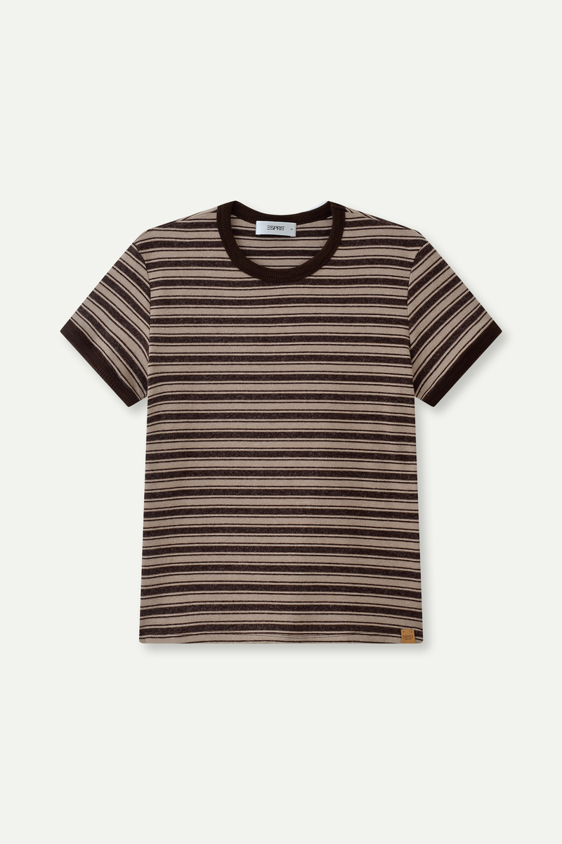 Ringer Stripe Short‑Sleeve T‑Shirt