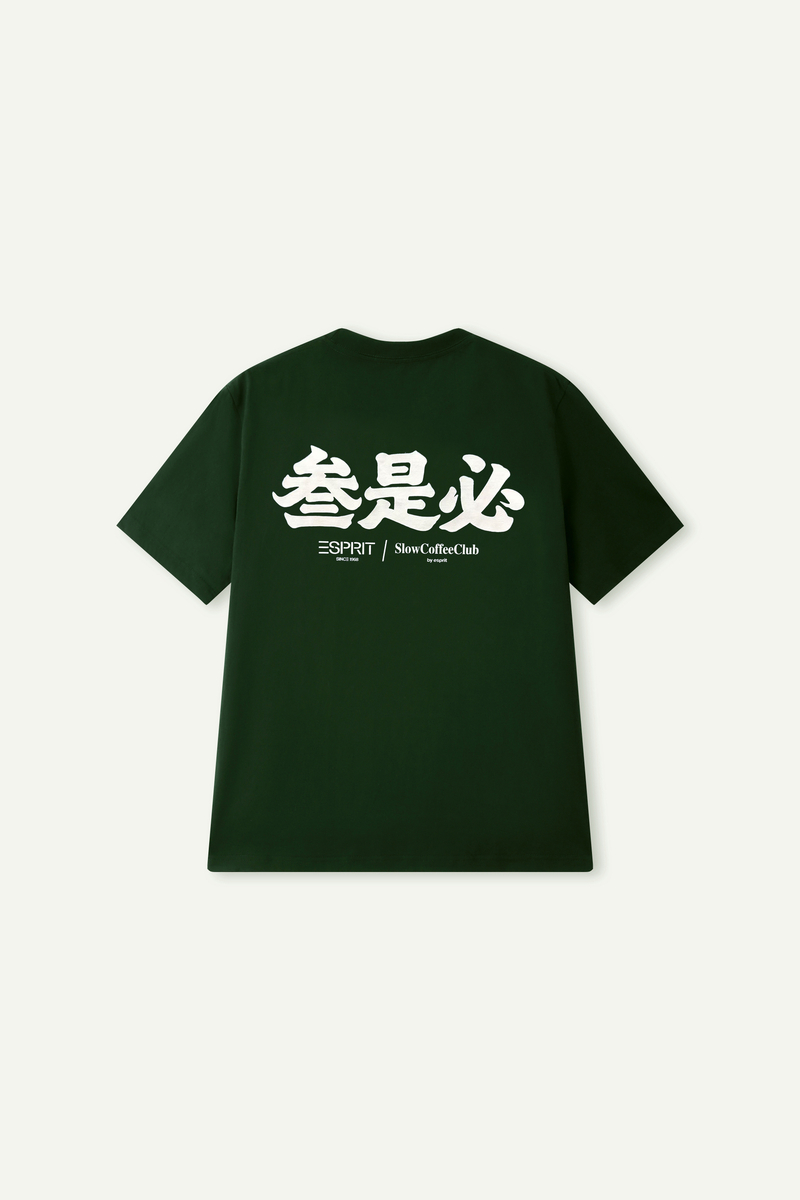 Slow Coffee Club Chinese Graphic Short‑Sleeve T‑Shirt