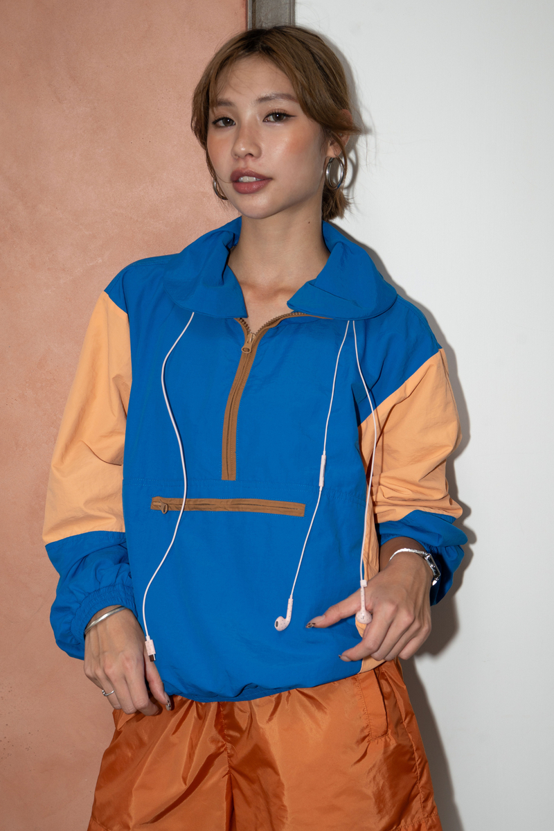 Retro Colorblock Anorak