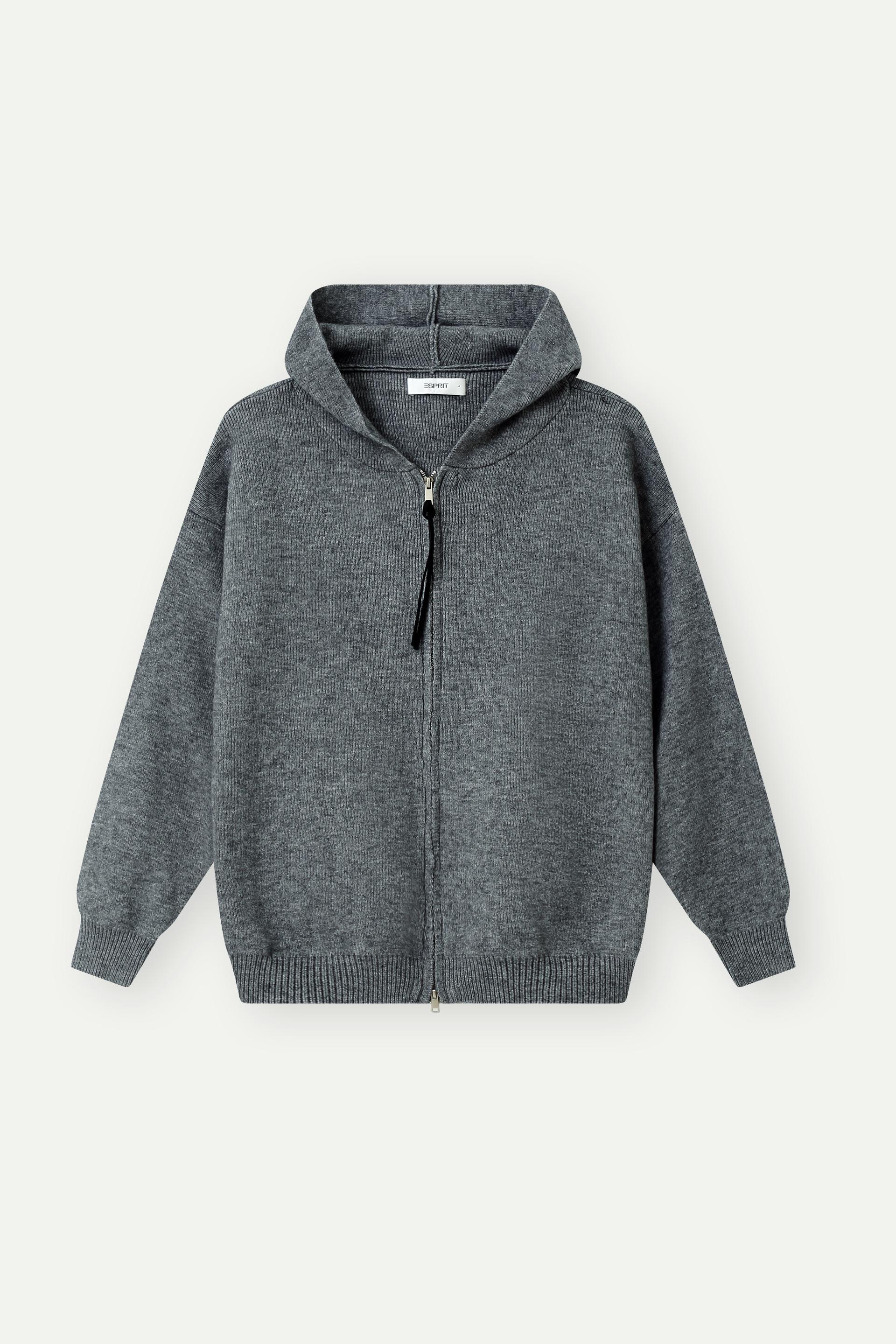 Knitted Zip-Up Hoodie