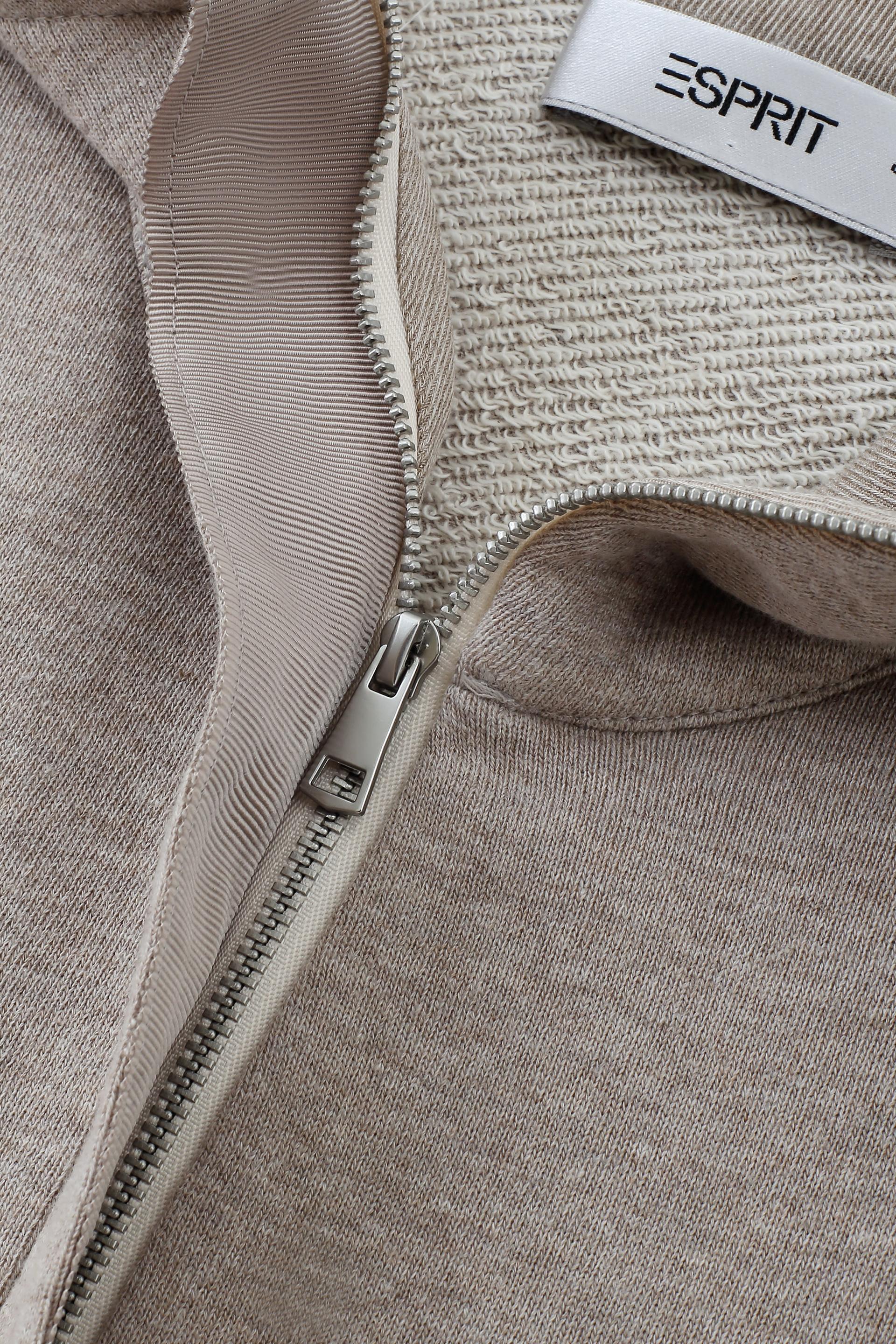 Half-Zip Stand Collar Sweatshirt