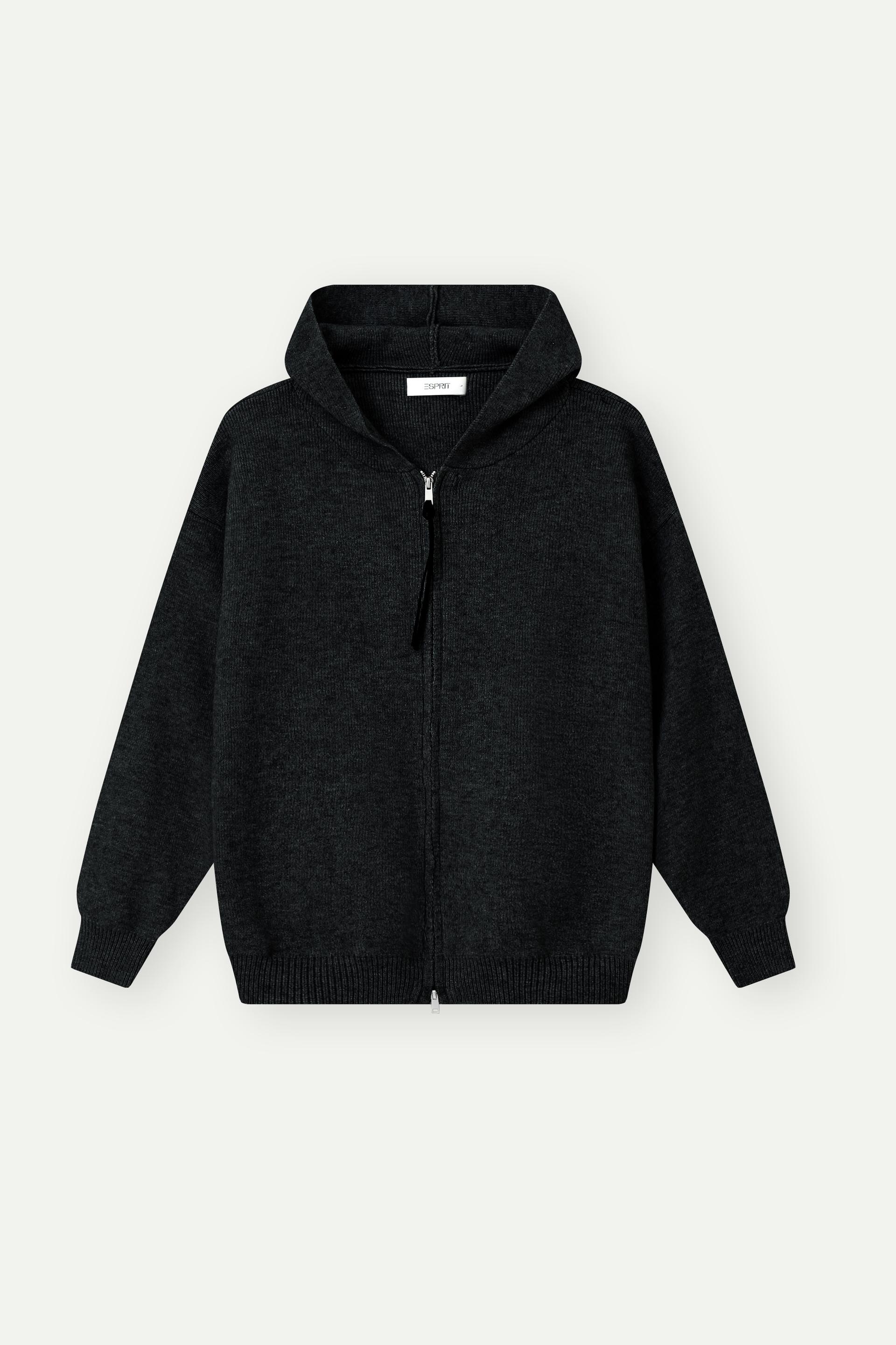 Knitted Zip-Up Hoodie