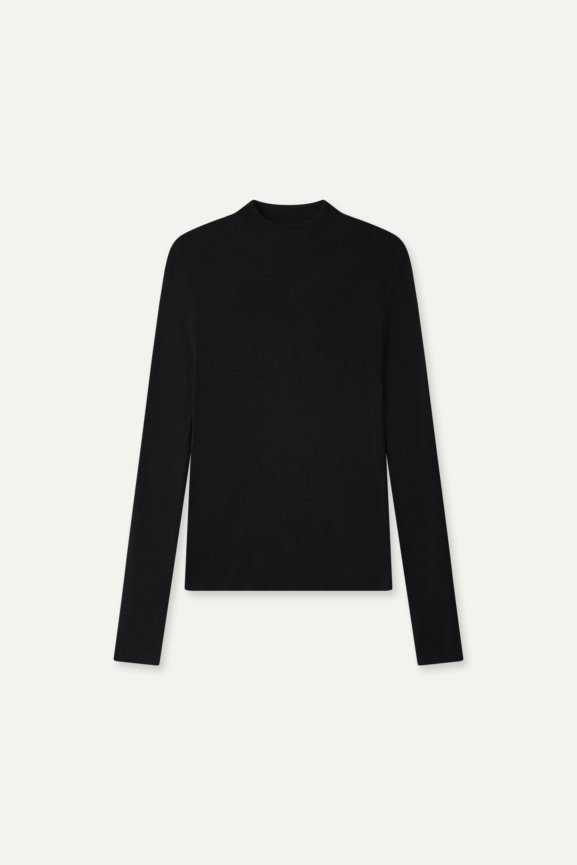 半高領針織上衣