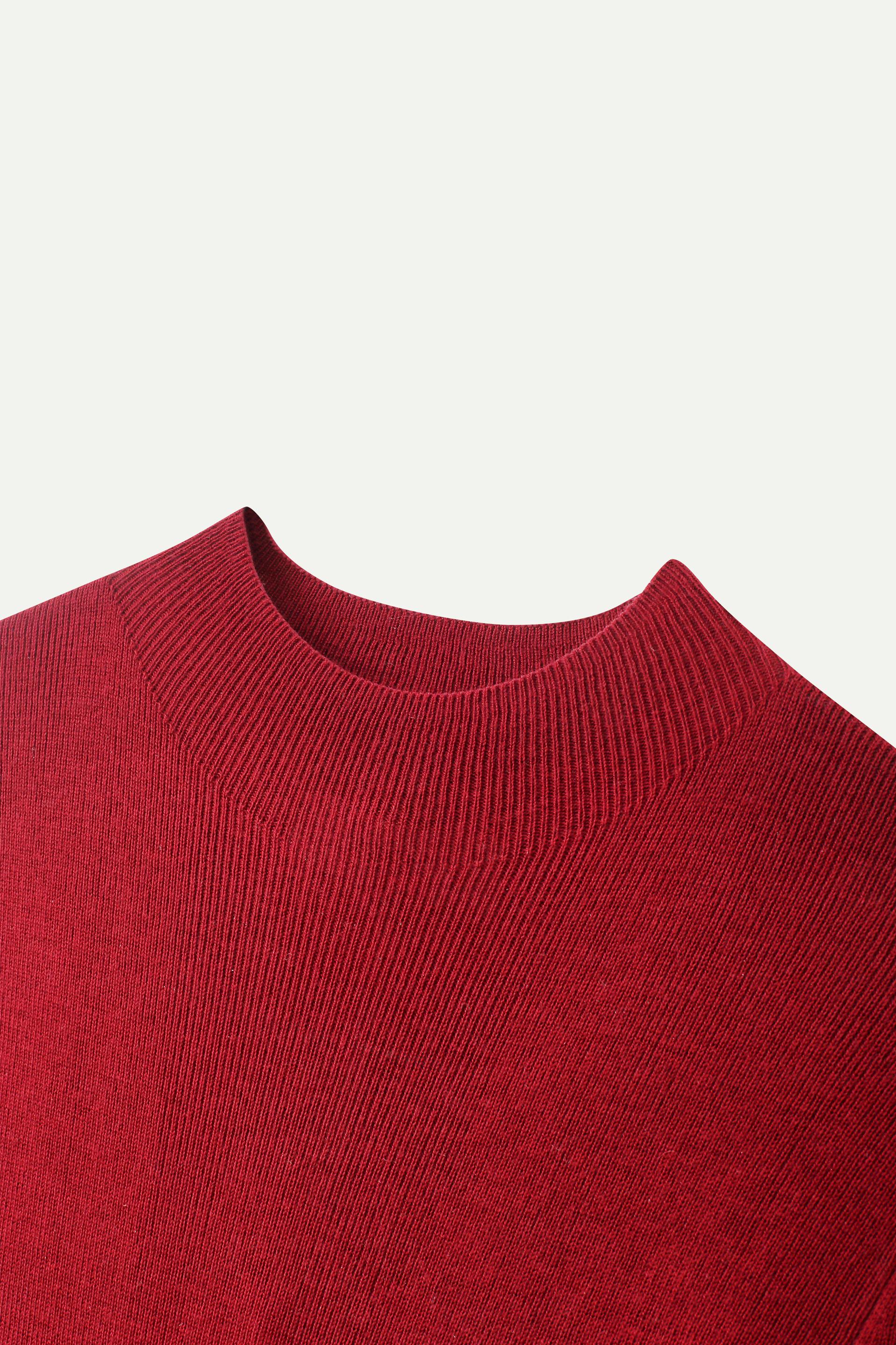 半高領針織上衣