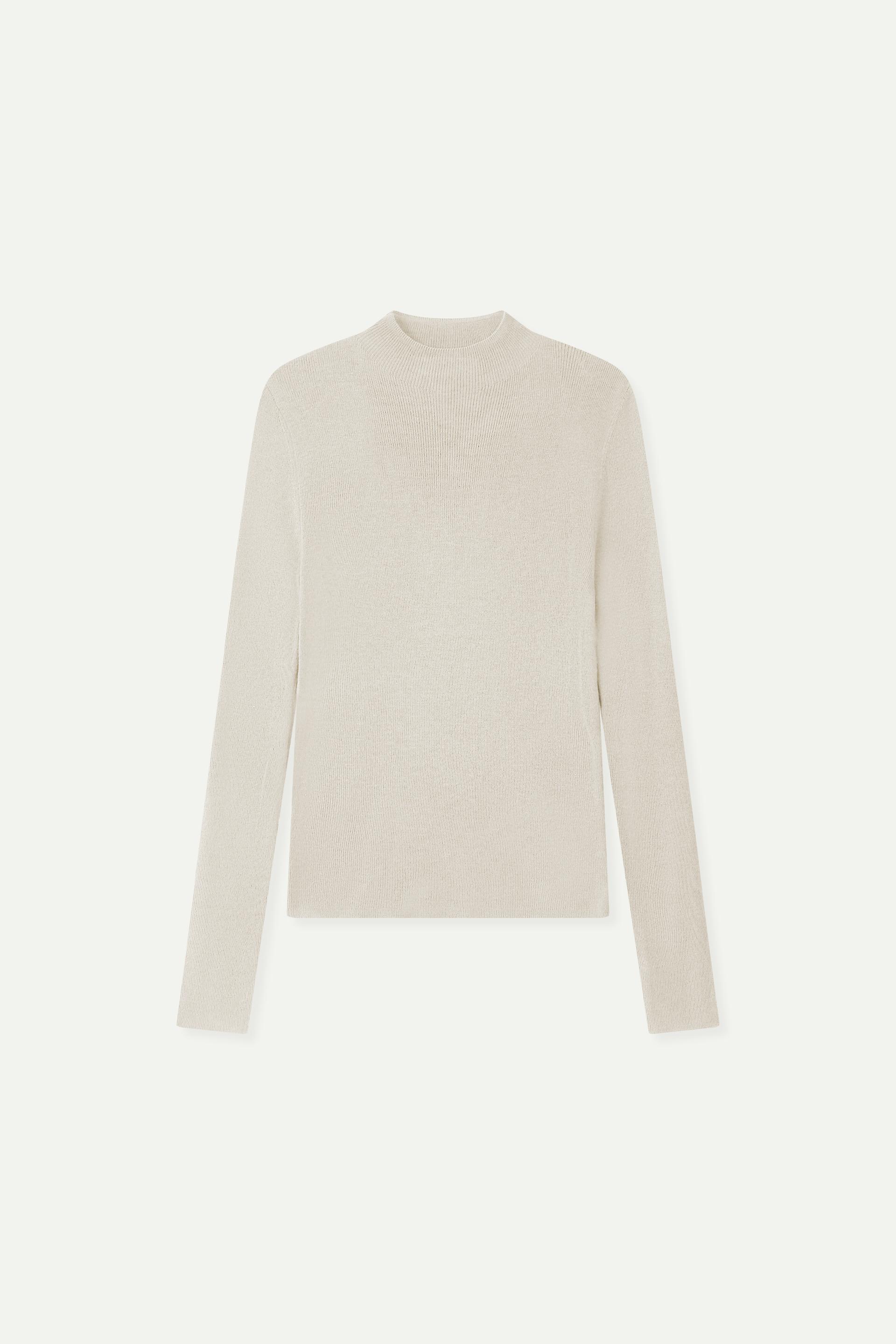 半高領針織上衣