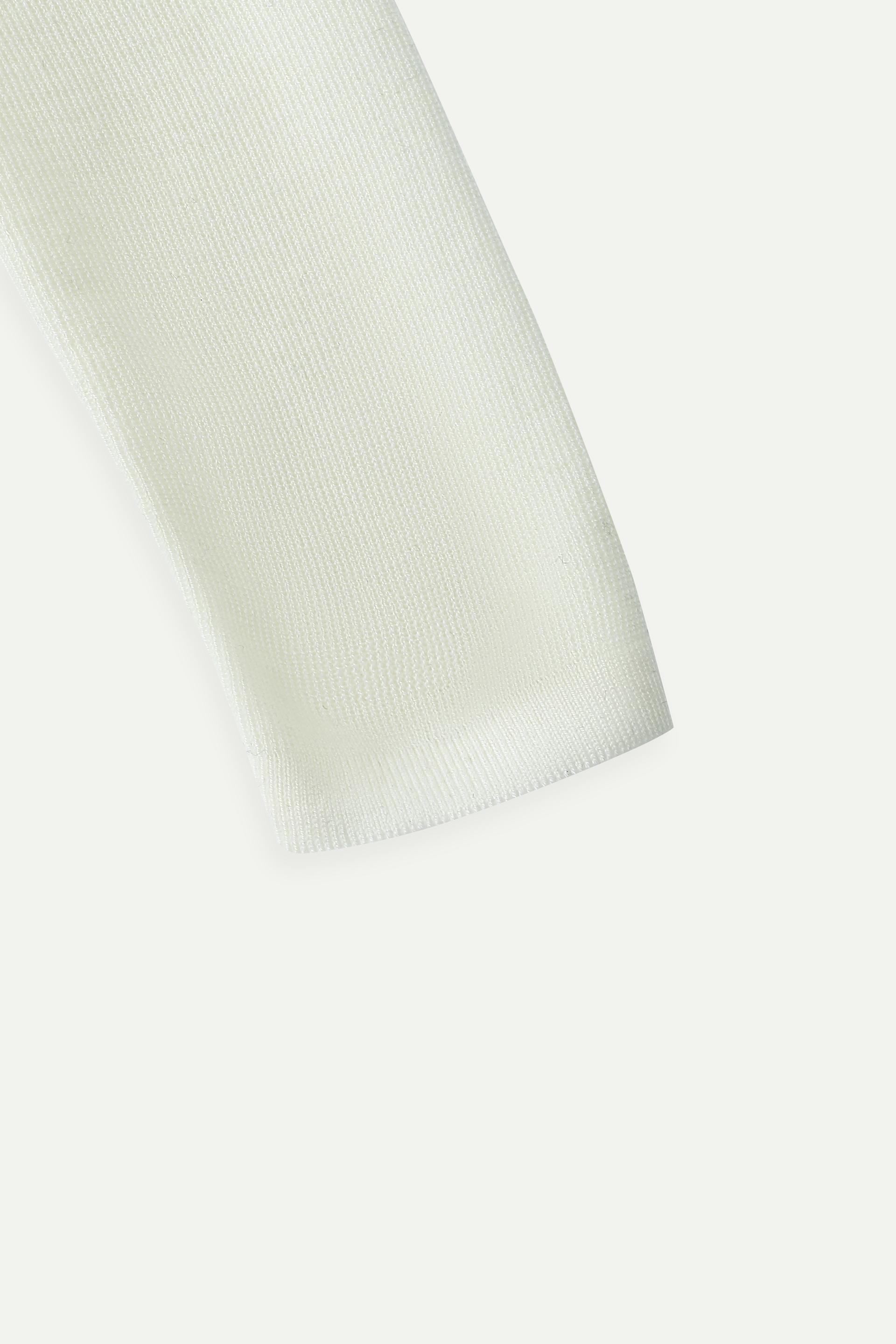 Buttoned Knit Polo Top