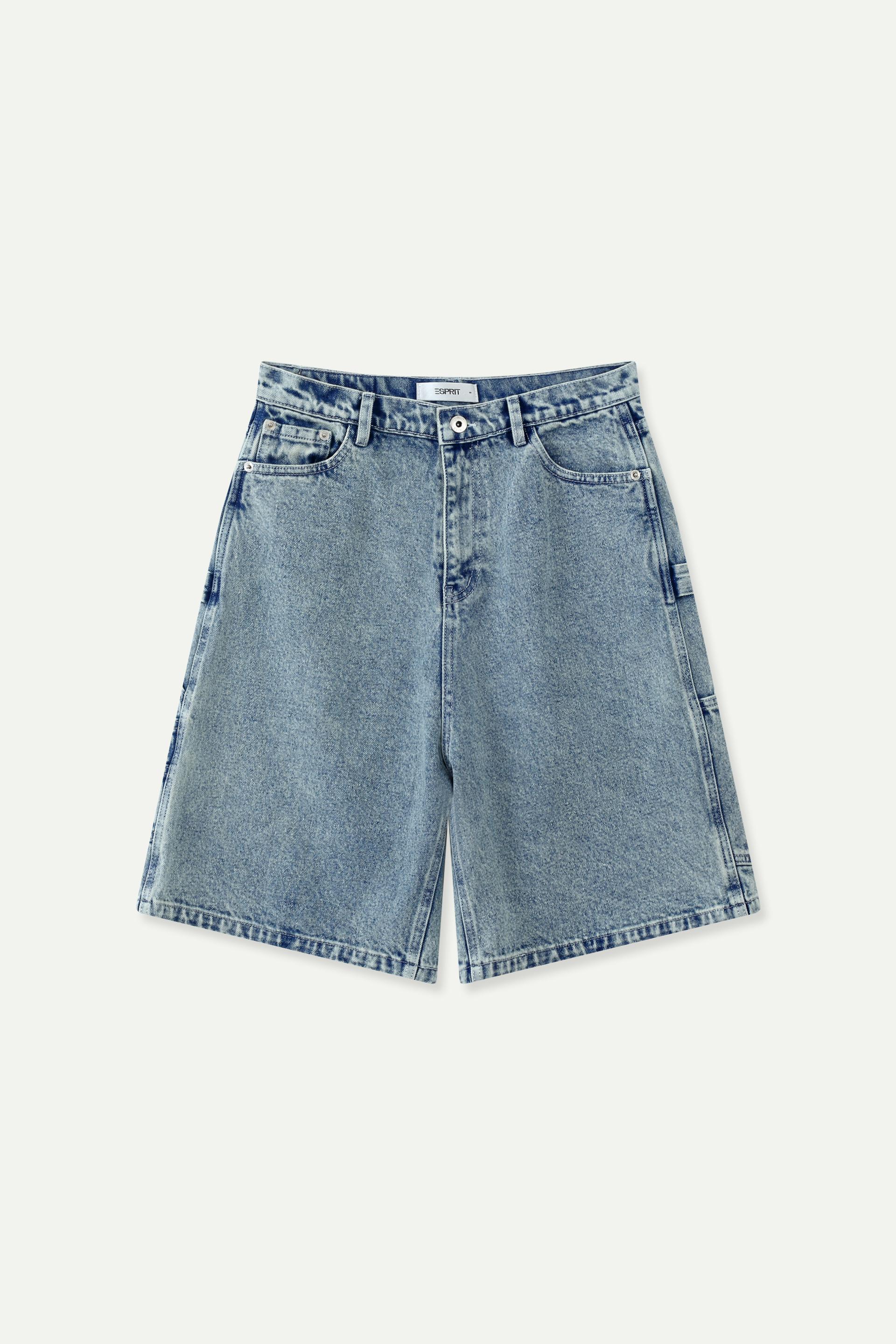 Relaxed-fit Denim Cargo Shorts