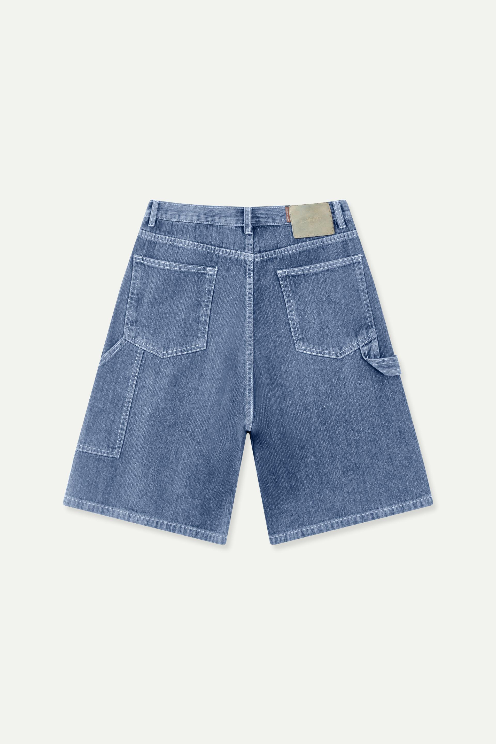 Denim Utility Shorts