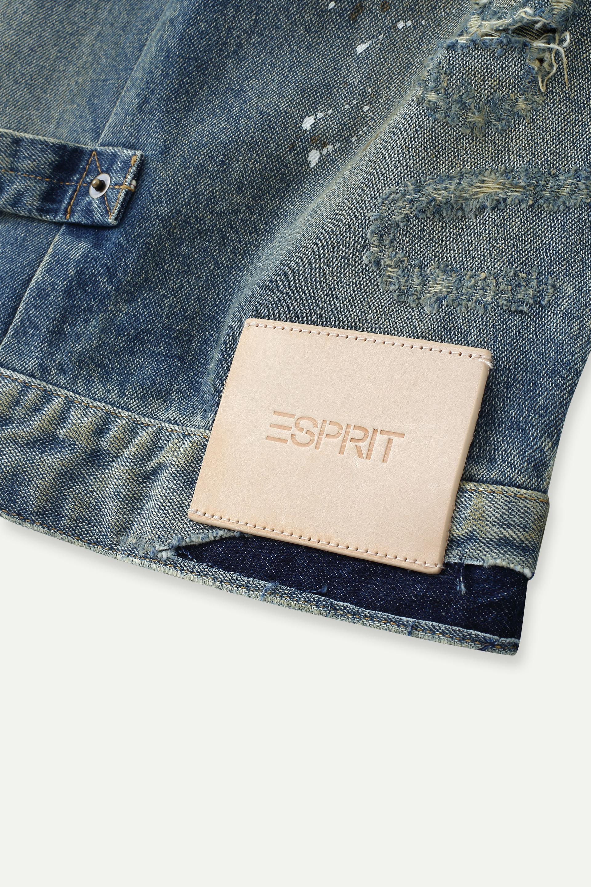 做舊闊身牛仔外套