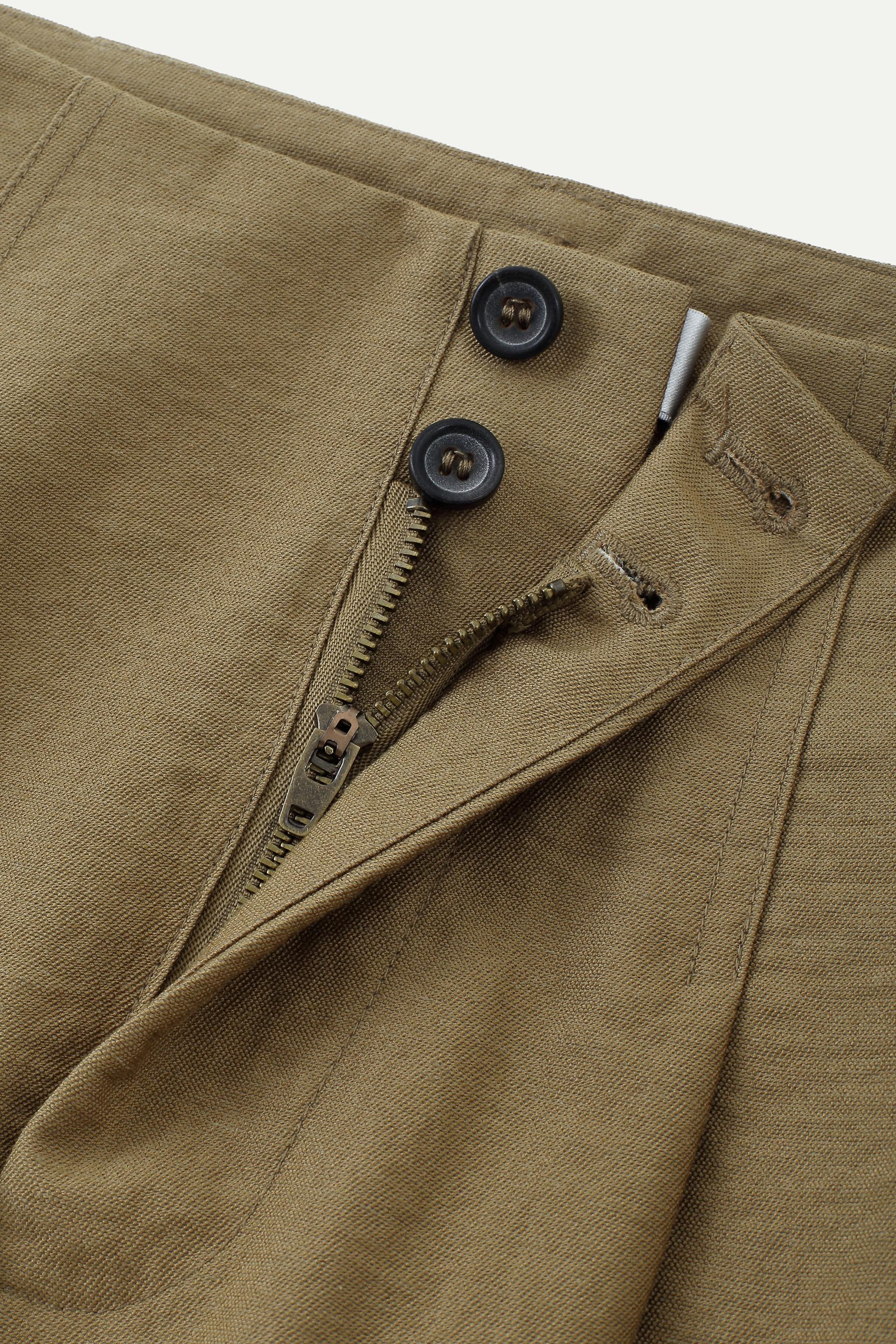 亞麻混紡闊腳長褲