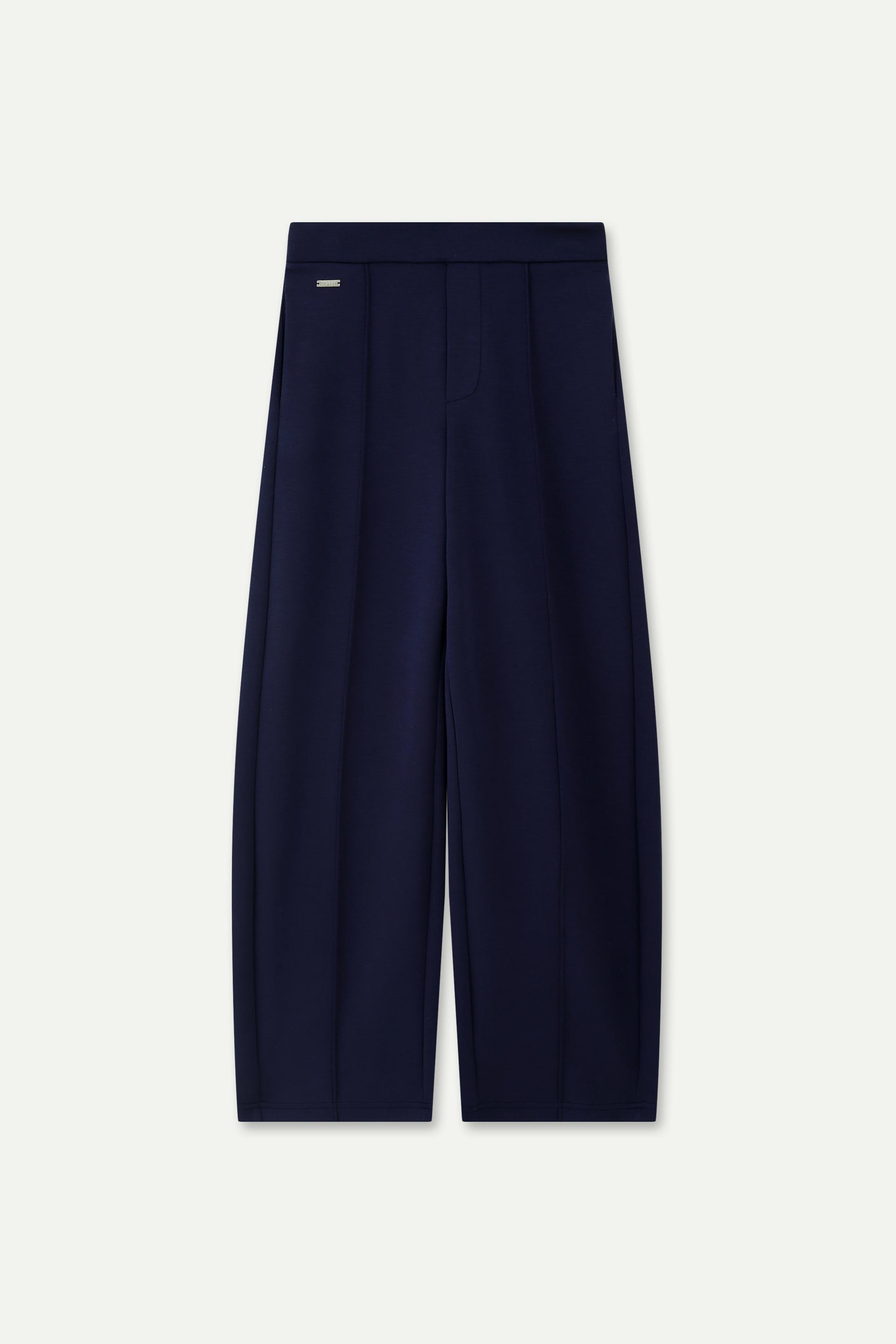 High-Waisted Wide-Leg Trousers