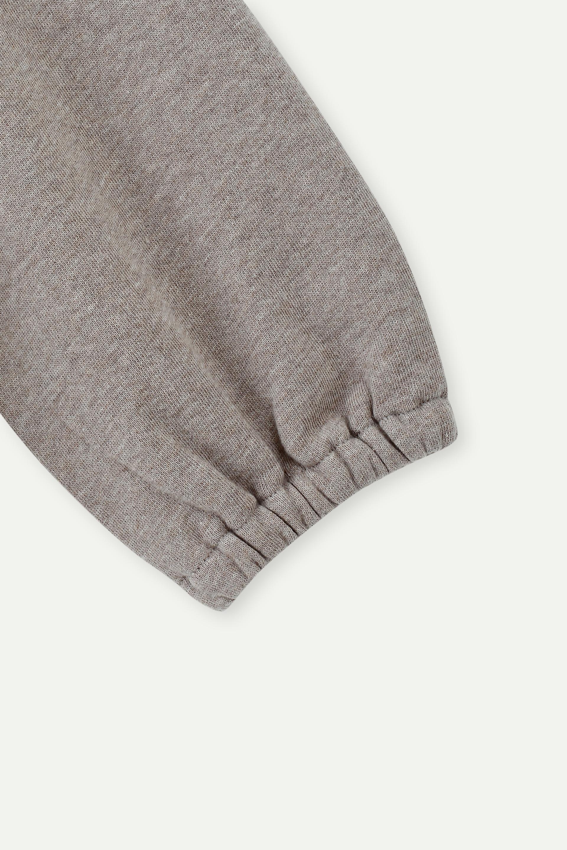 Half-Zip Stand Collar Sweatshirt