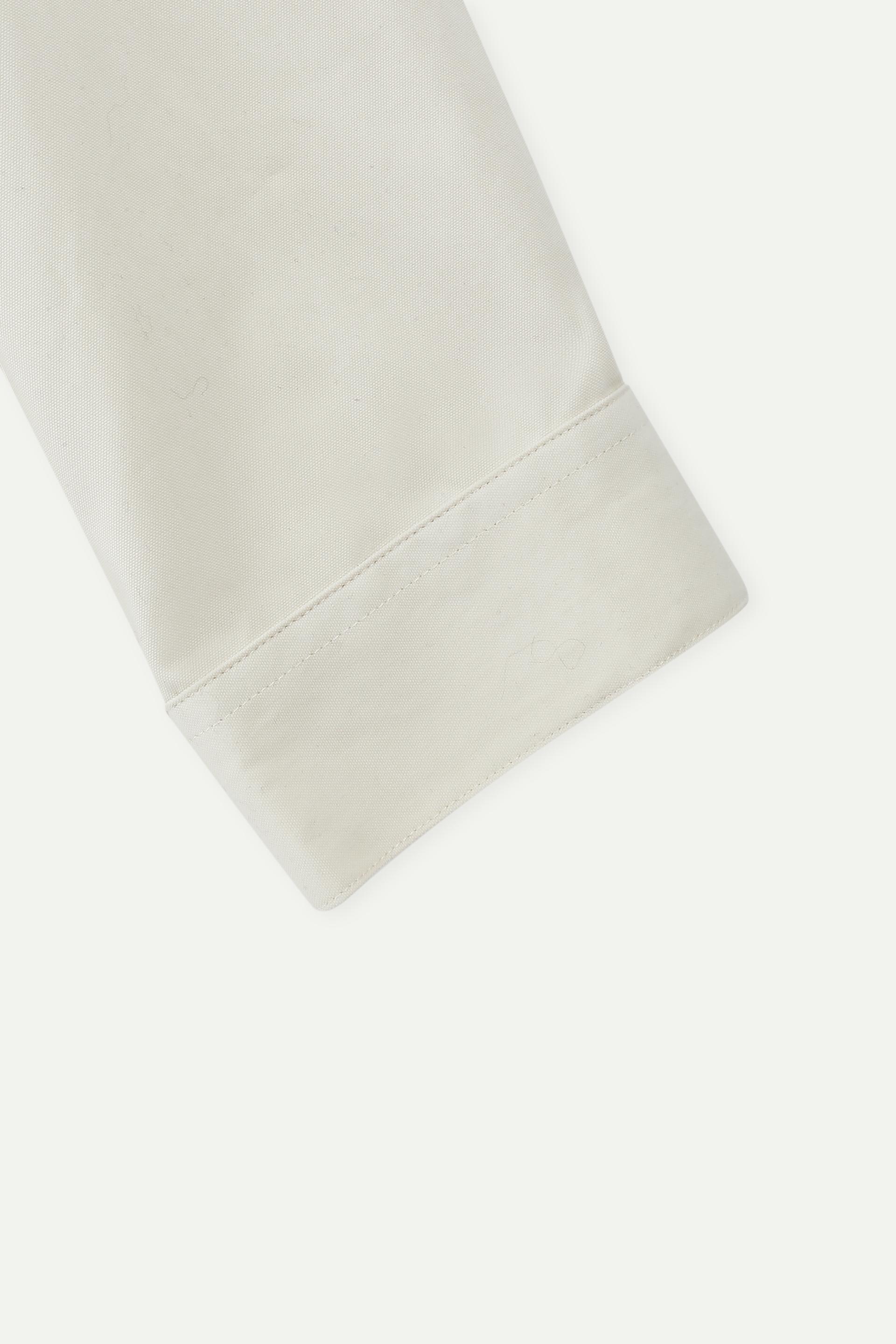 撞色領壓褶拉鏈外套