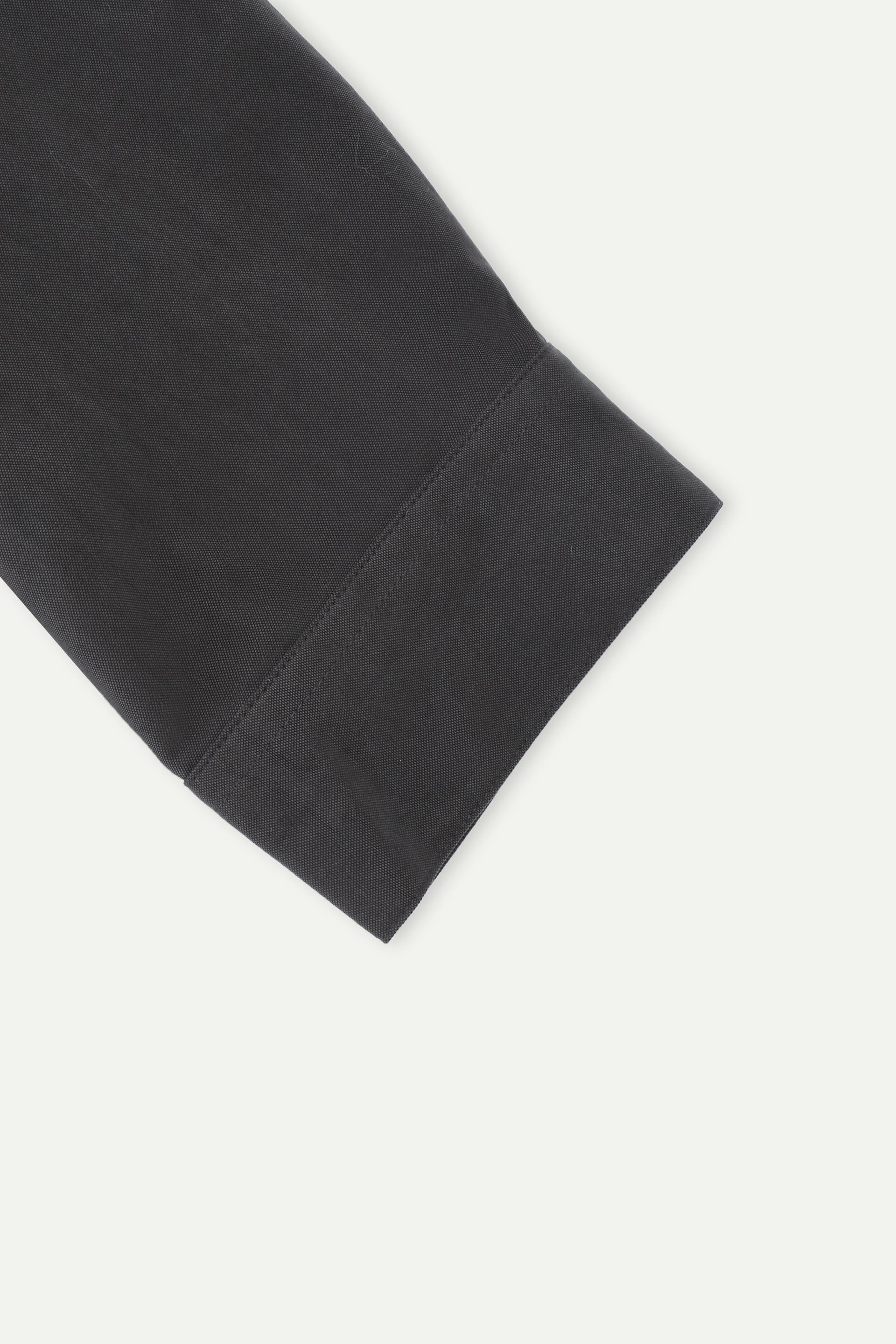 撞色領壓褶拉鏈外套