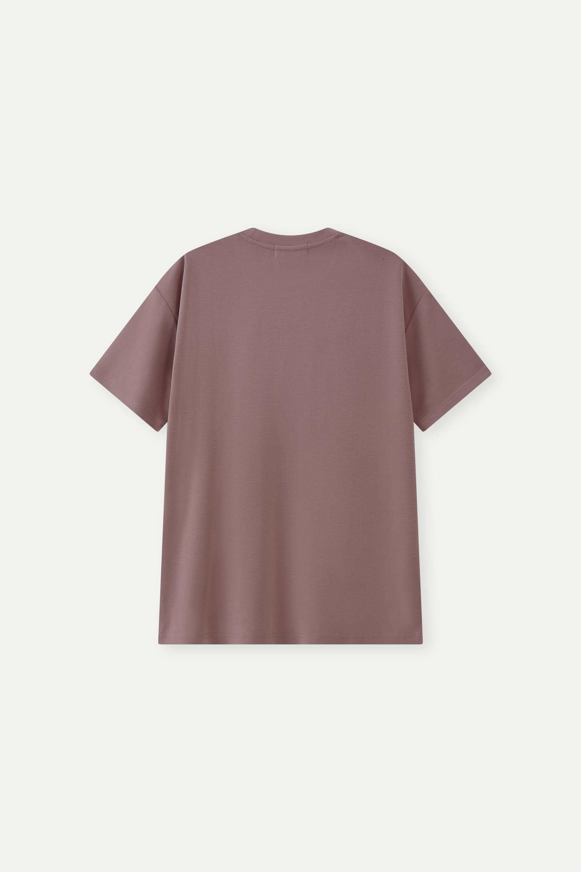 Oversized Dropped Shoulder Crew Neck Short Sleeve Tee