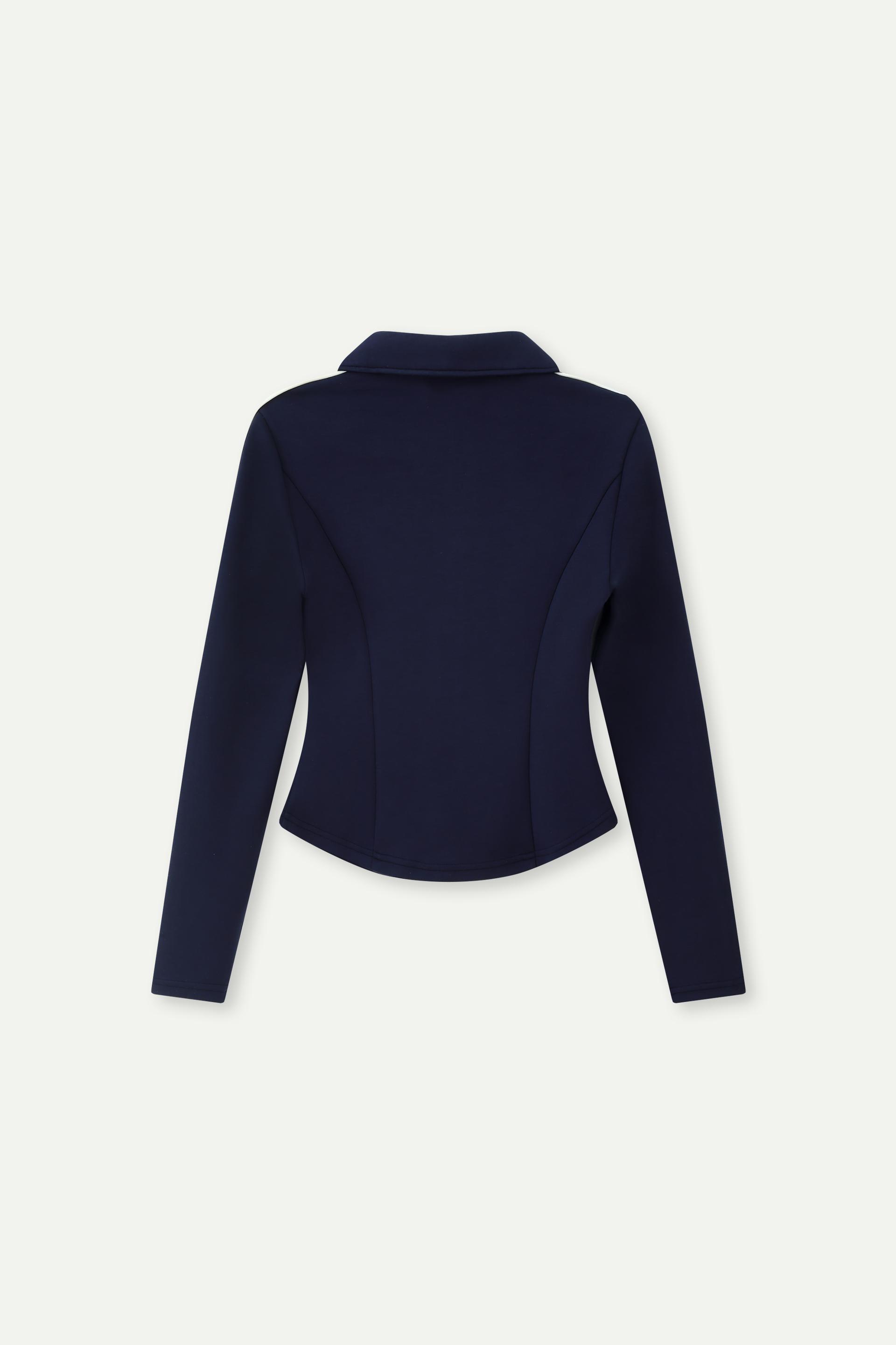 短款拉鏈企領外套