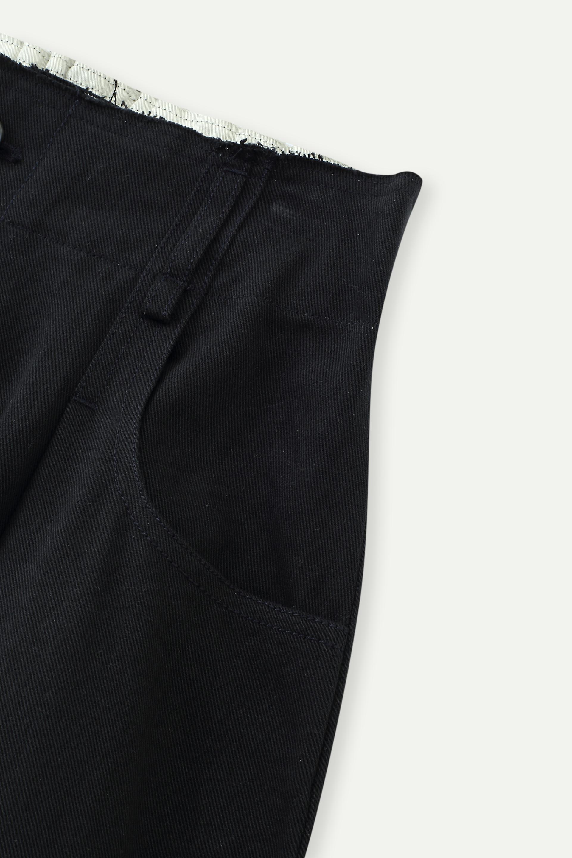 High Waist Pleated Cropped Wide-leg Pants