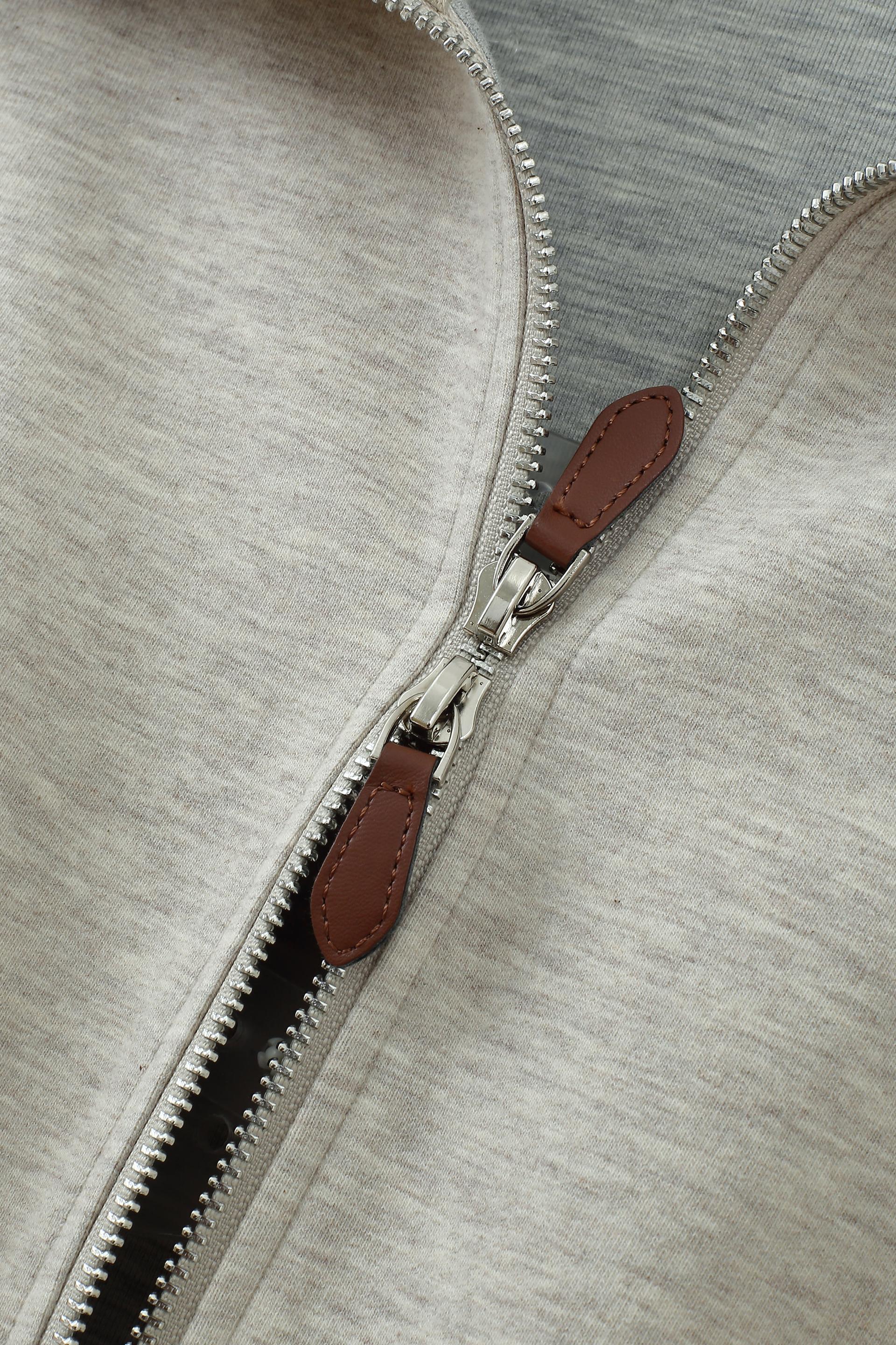 短款翻領雙拉鍊腰封外套