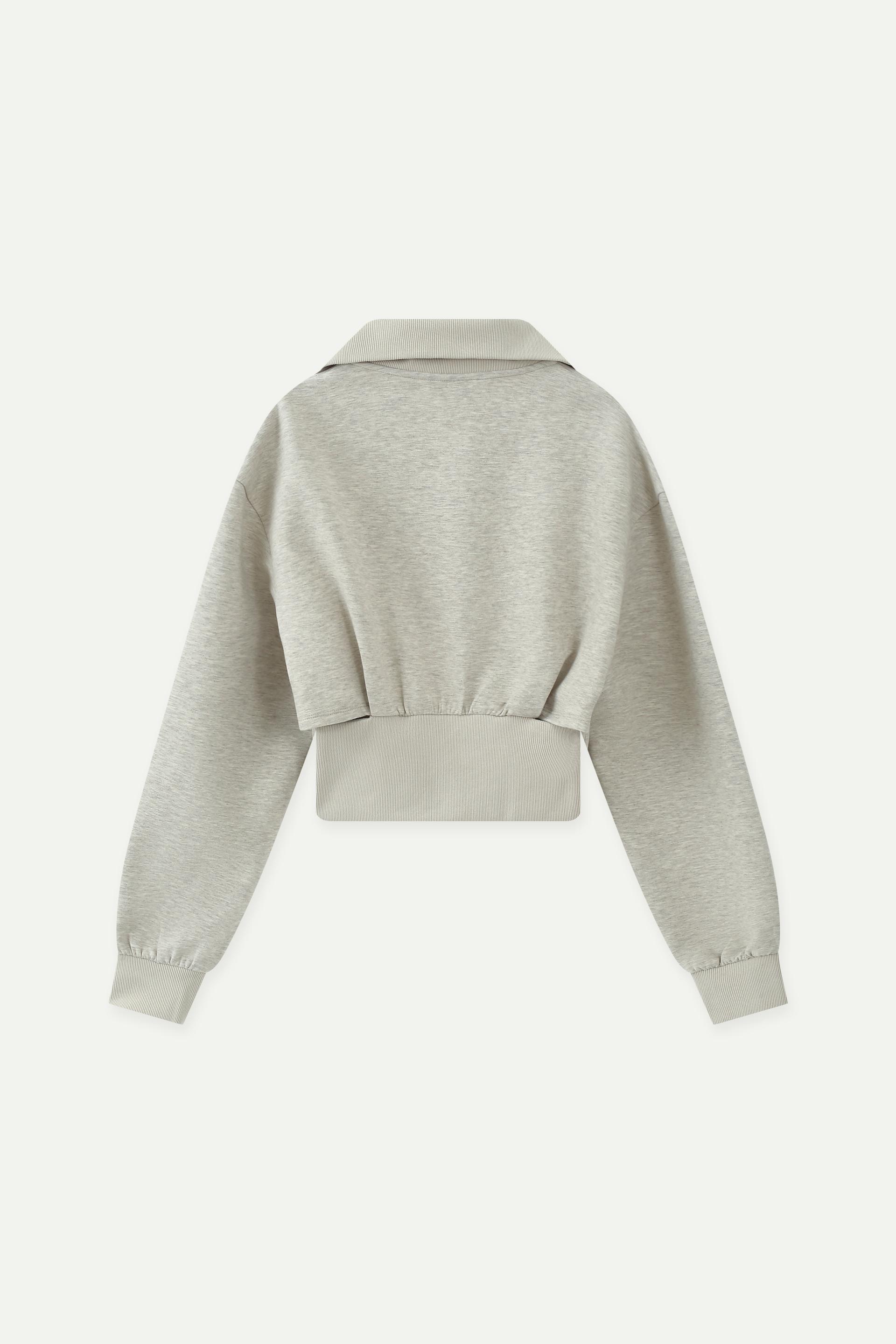 短款翻領雙拉鍊腰封外套