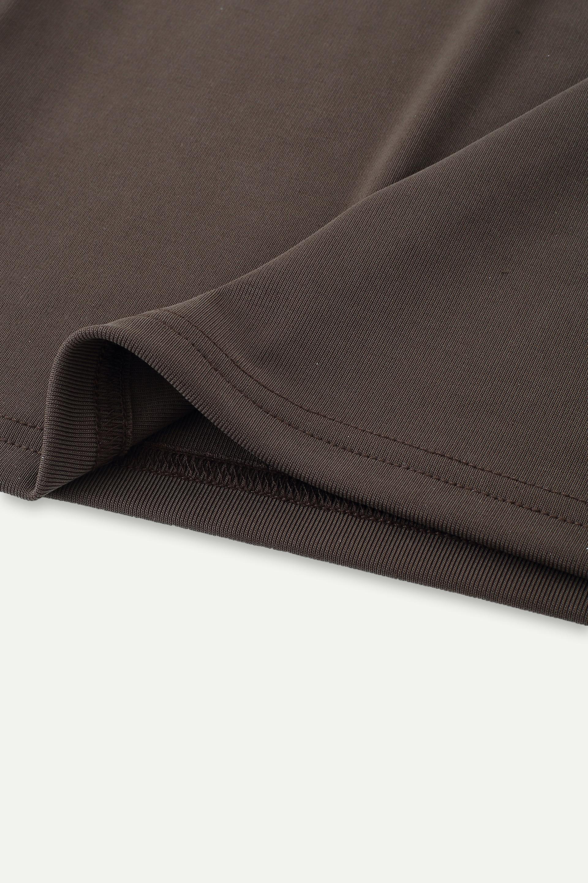 Ribbed Knit Elastic Waist Wide-Leg Pants