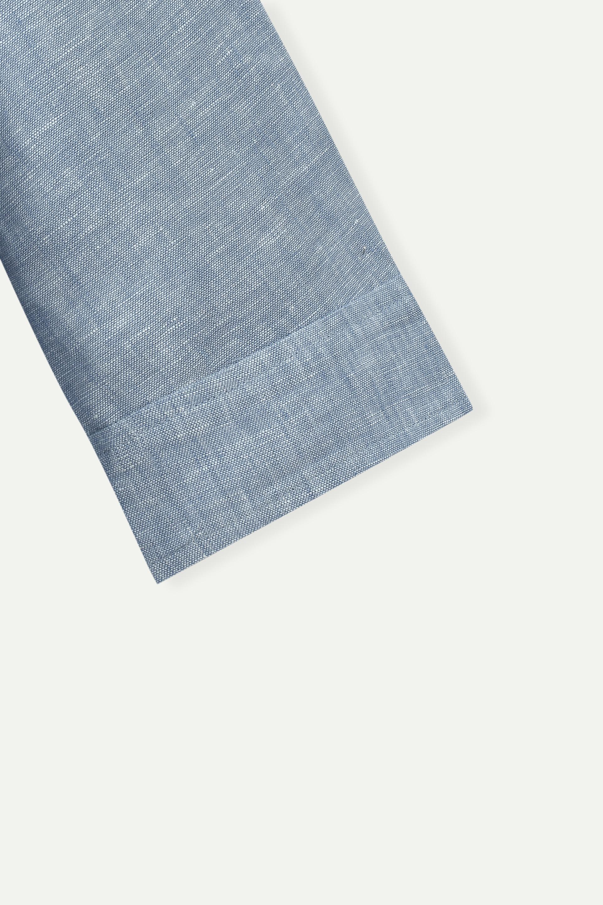 亞麻企領獵裝外套