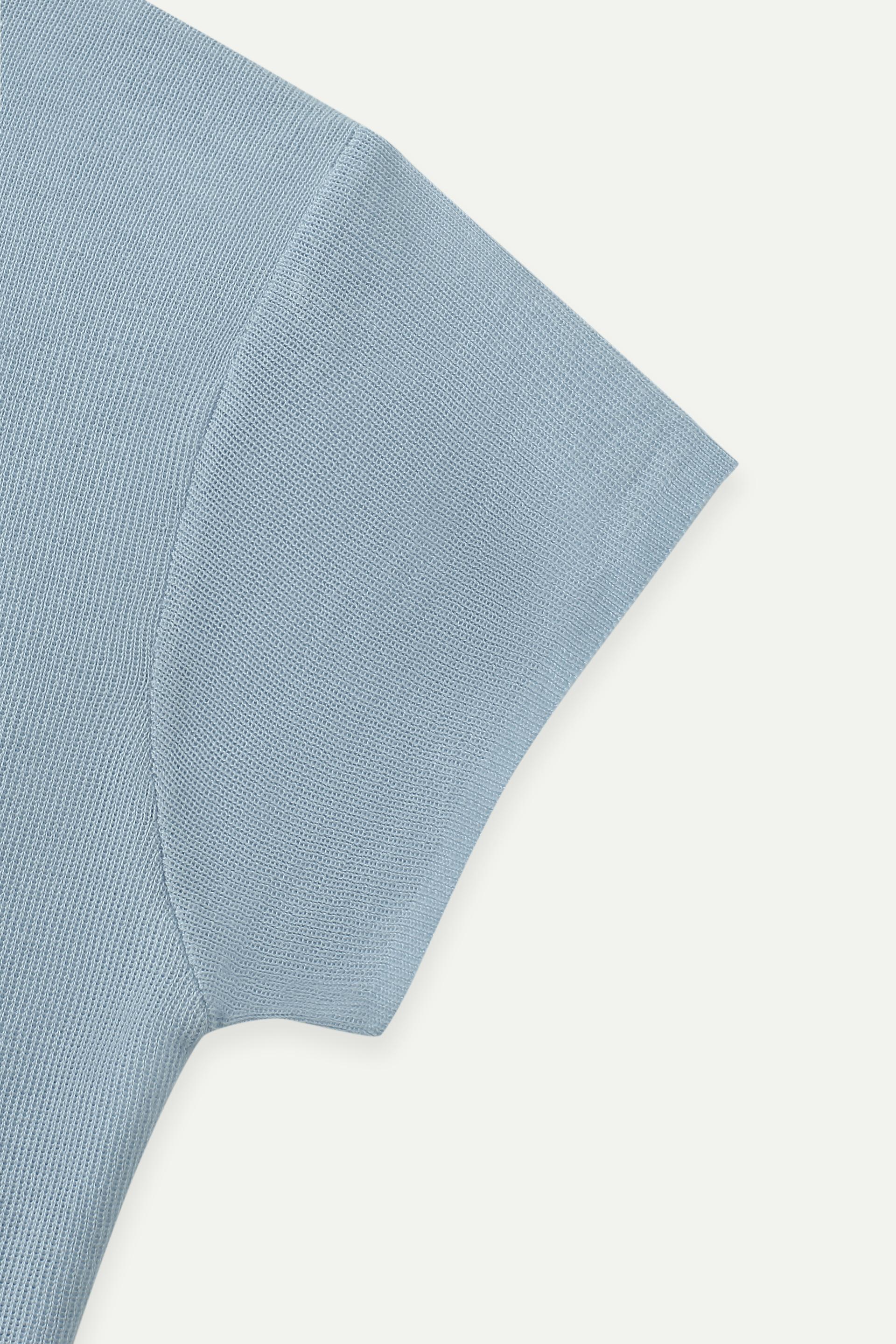 幼針織亨利領短袖上衣