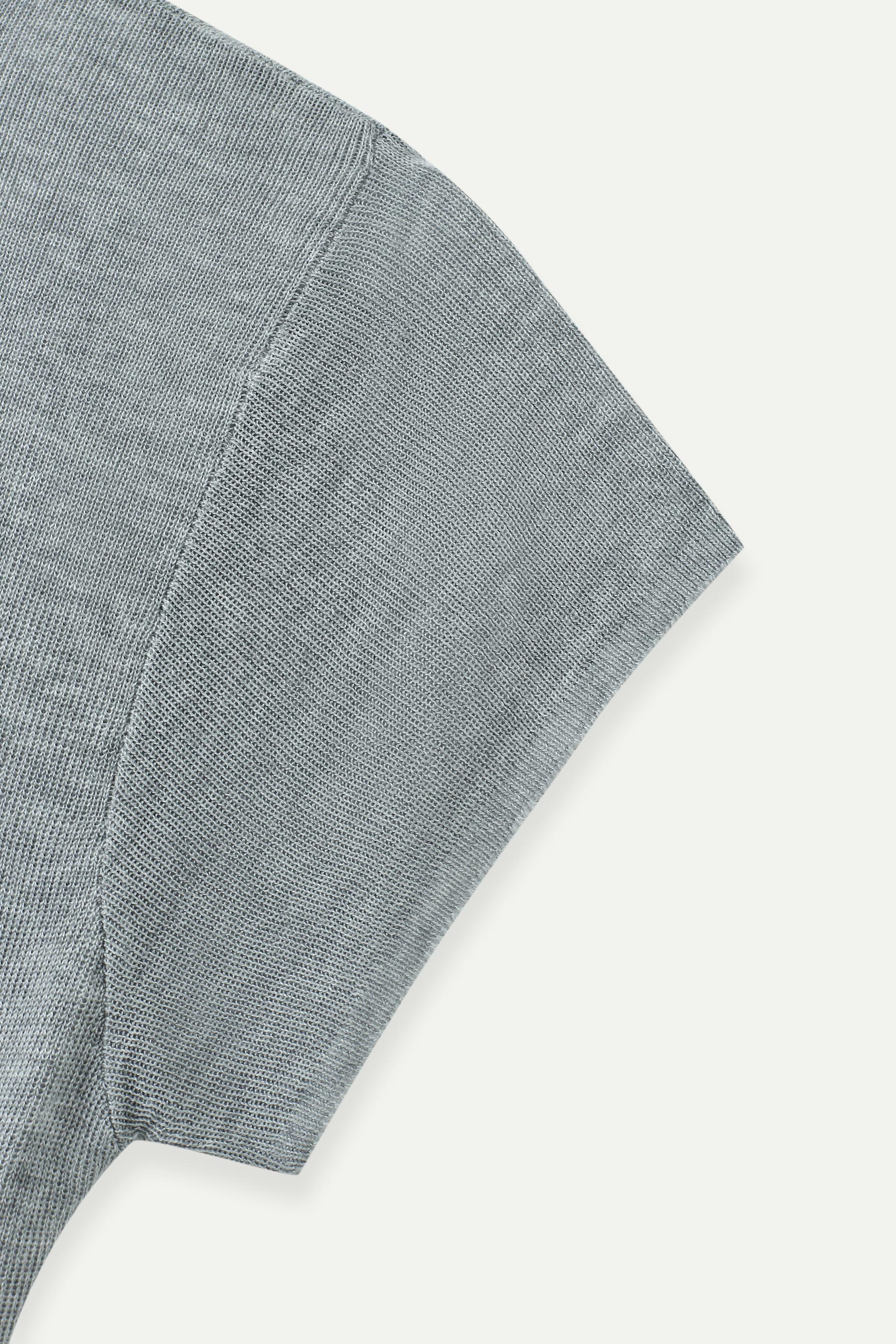 幼針織亨利領短袖上衣