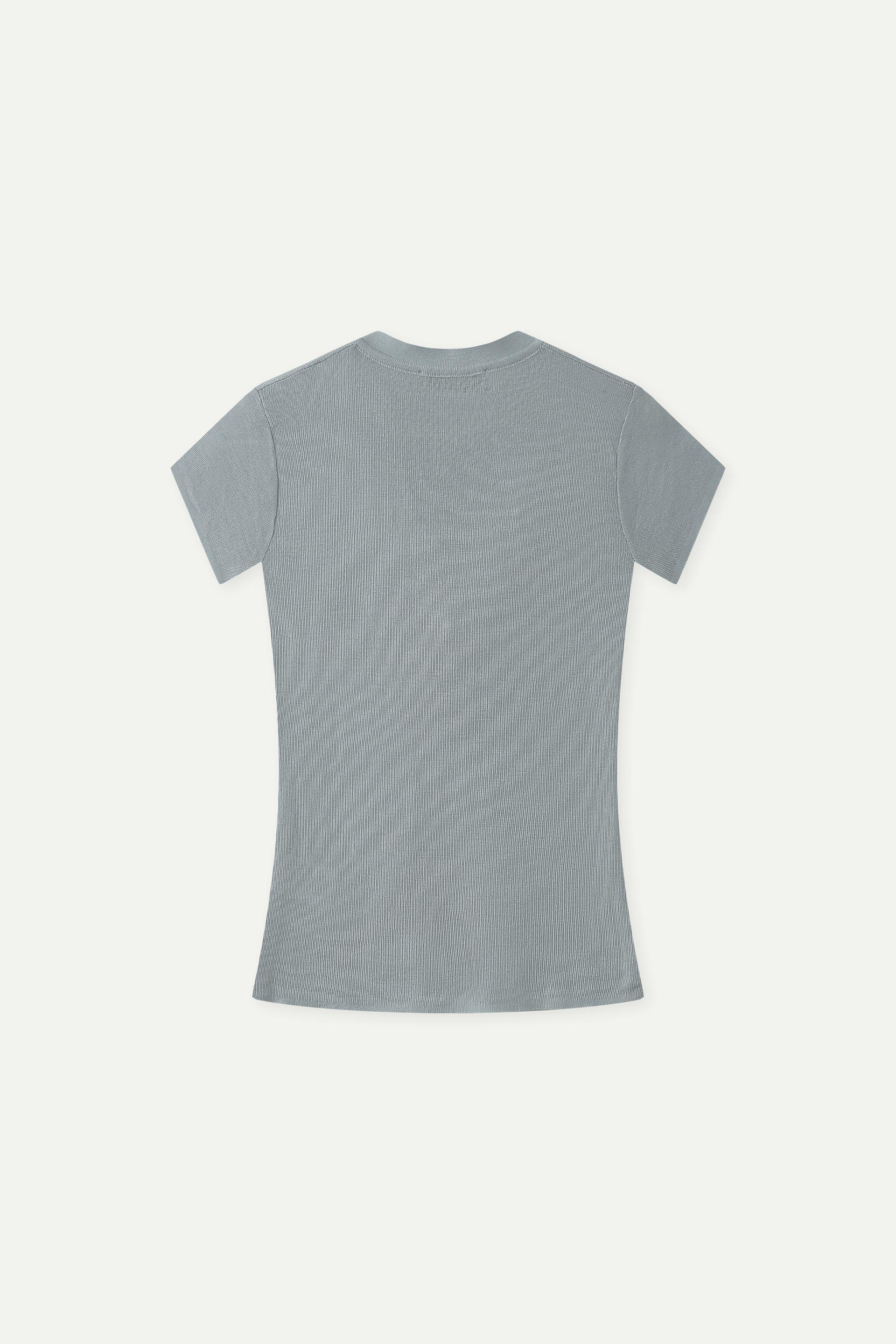 幼針織亨利領短袖上衣