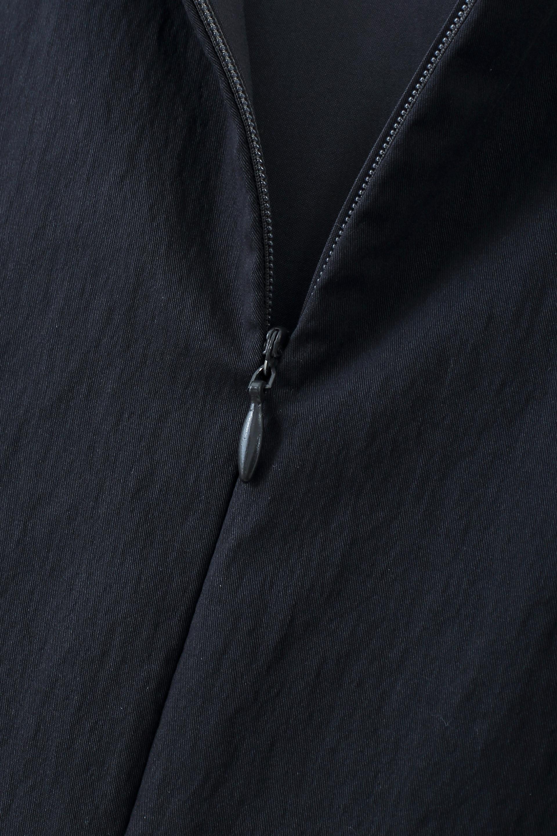 無袖拼接中長連身裙