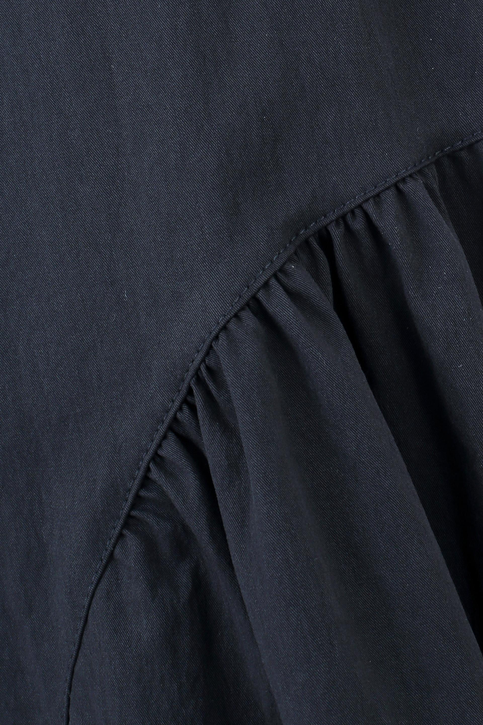 無袖拼接中長連身裙