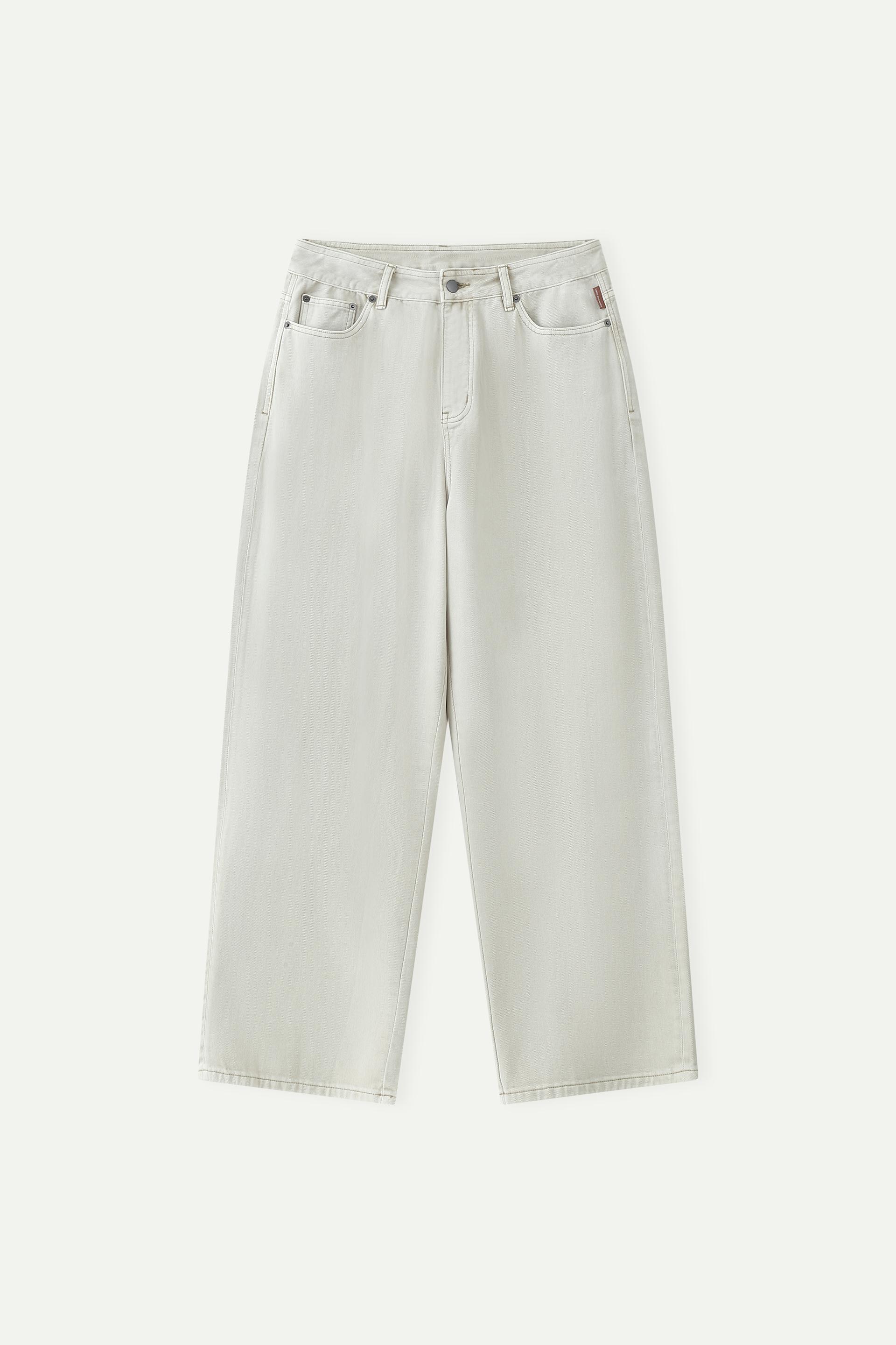 Light Wash High-Rise Wide Leg Jeans