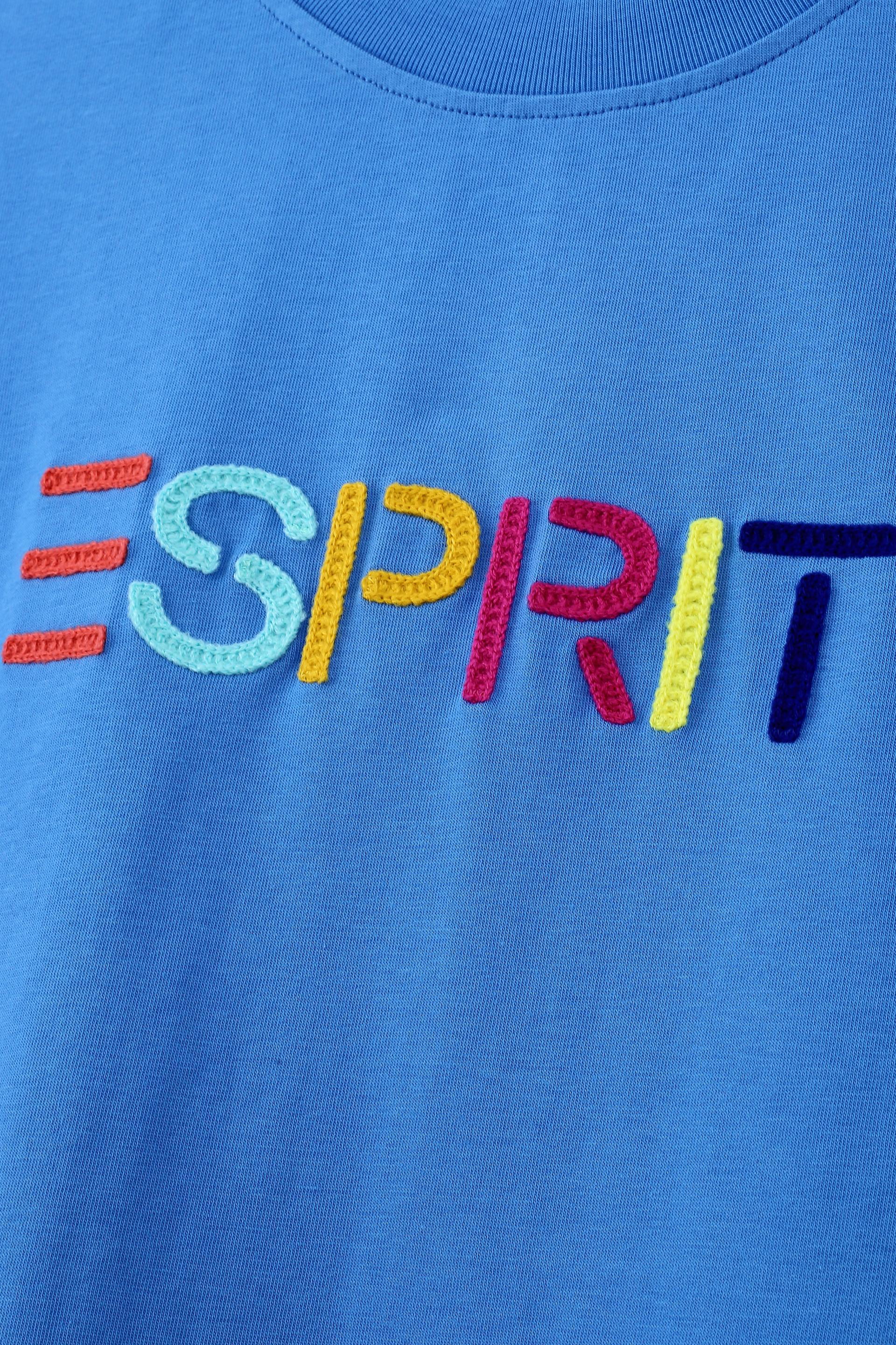 Multicolour Embroidered Logo Crew Neck T-Shirt