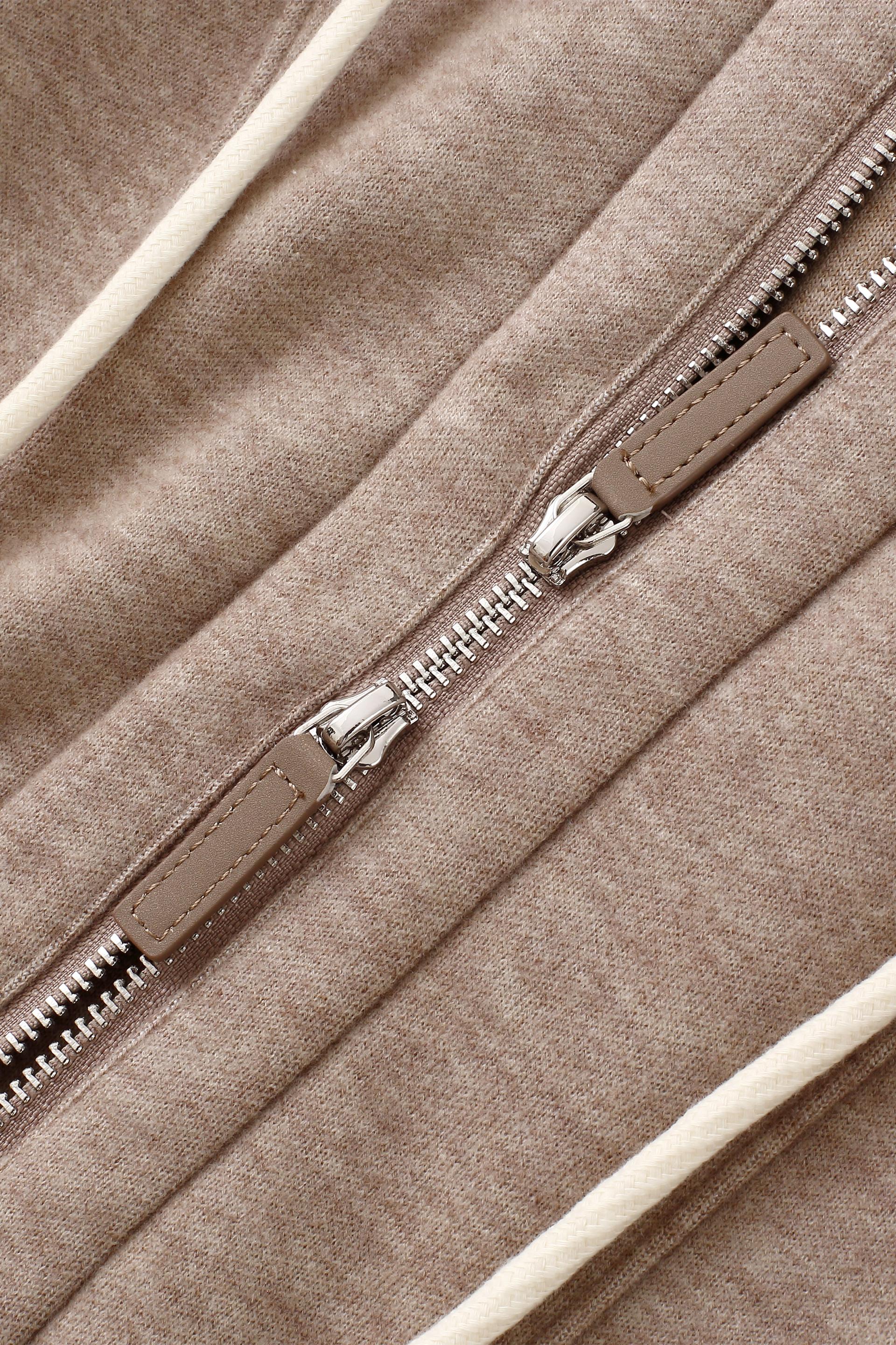 短版拉鍊連帽外套