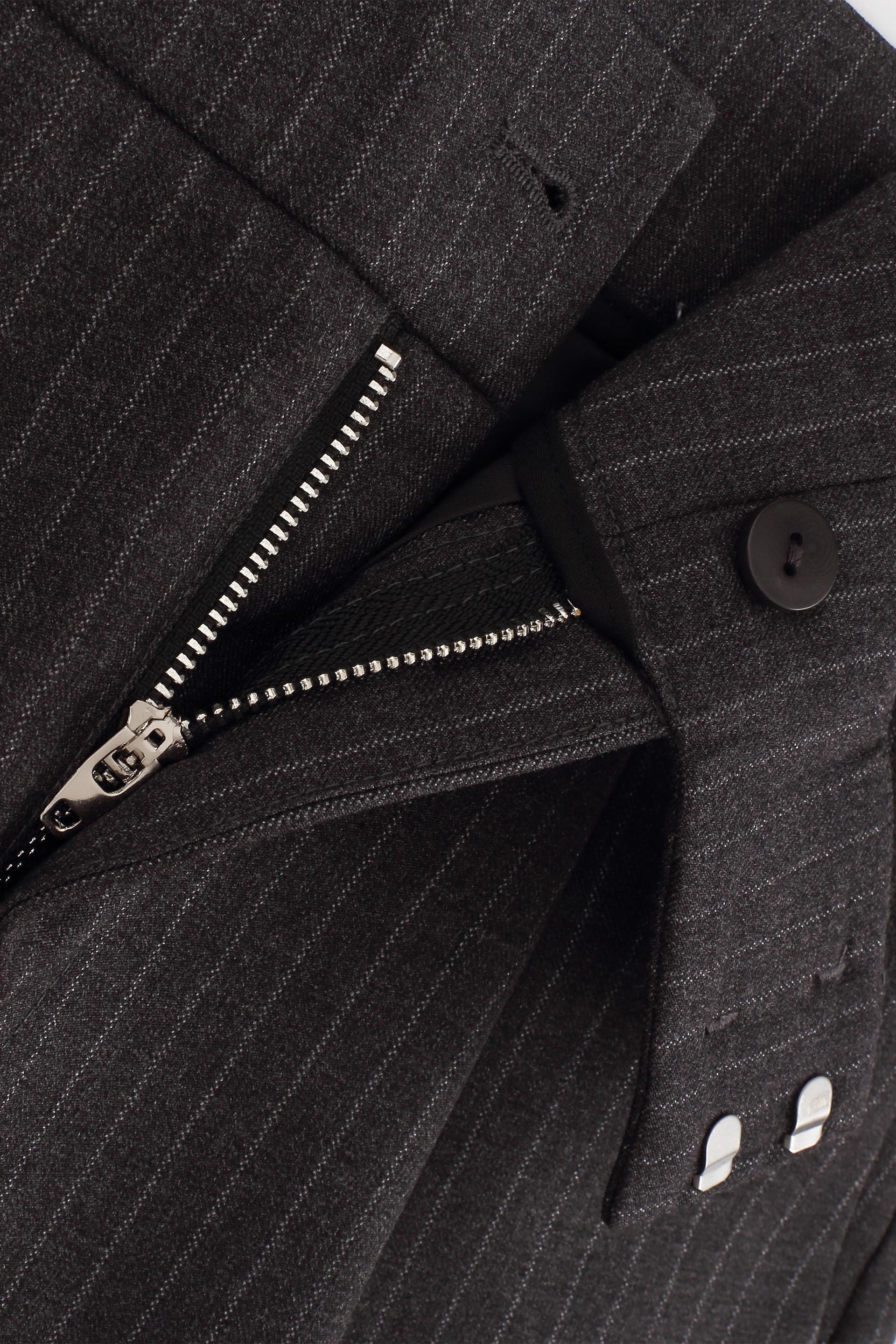 細條紋修身短裙褲