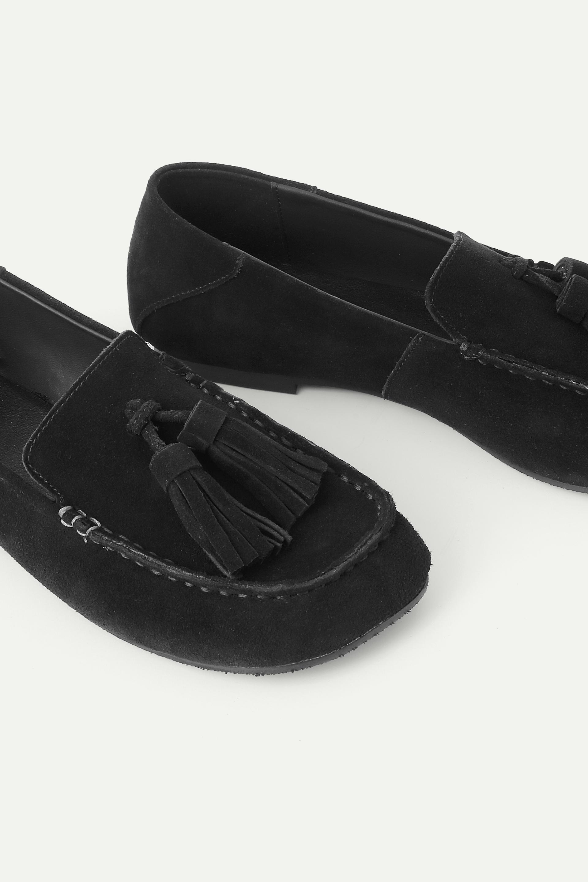 麂皮流蘇樂福鞋