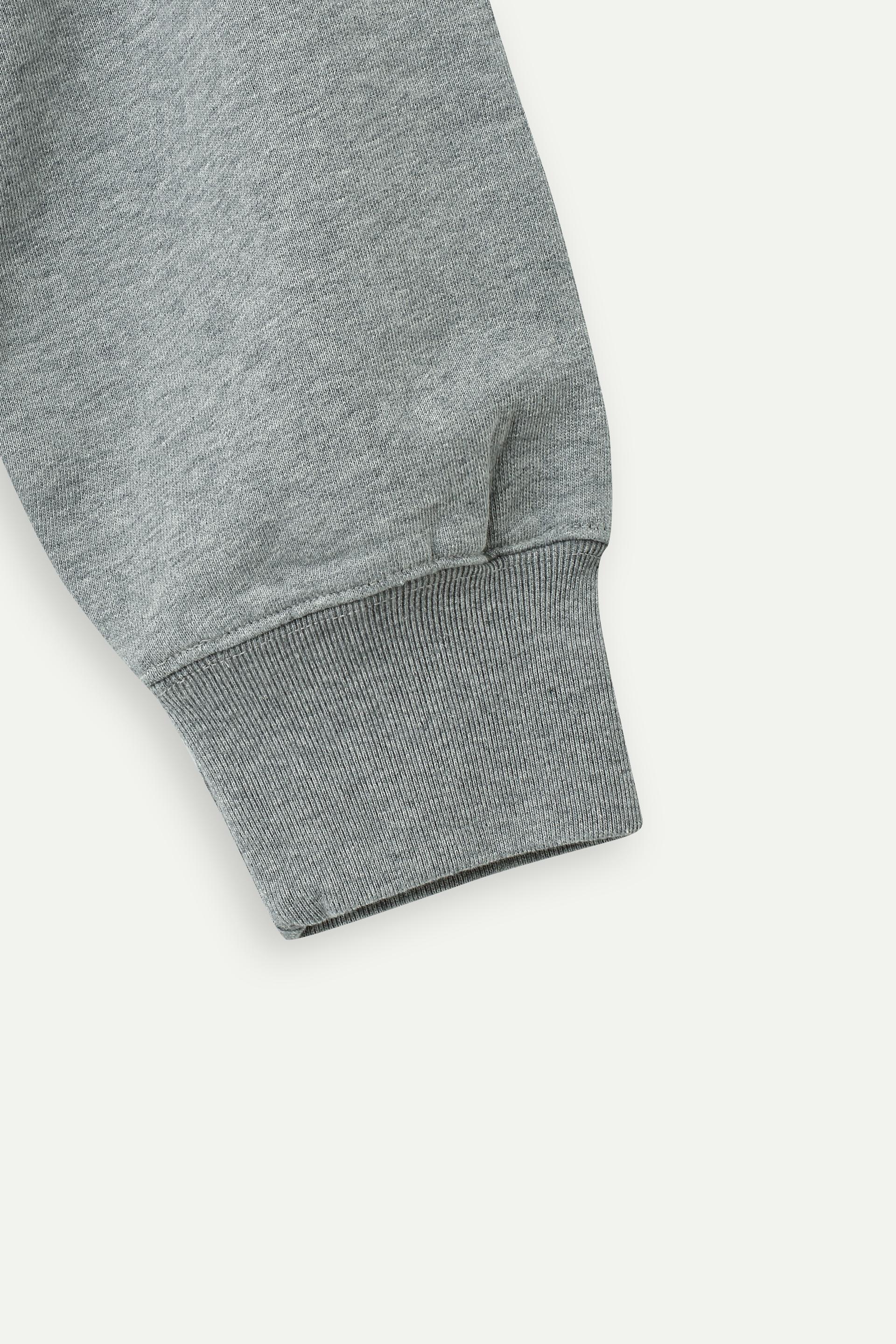 撞色格紋連帽衛衣